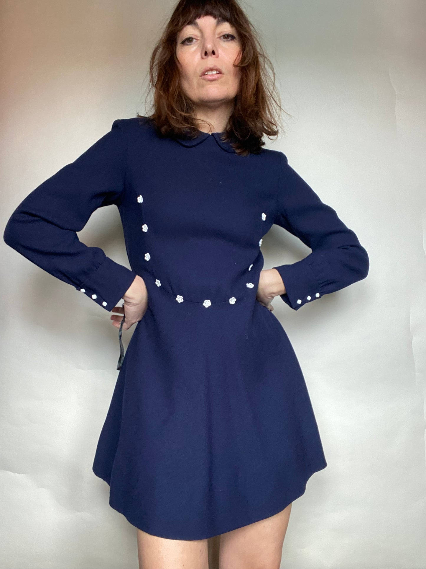 Abito 70s blu