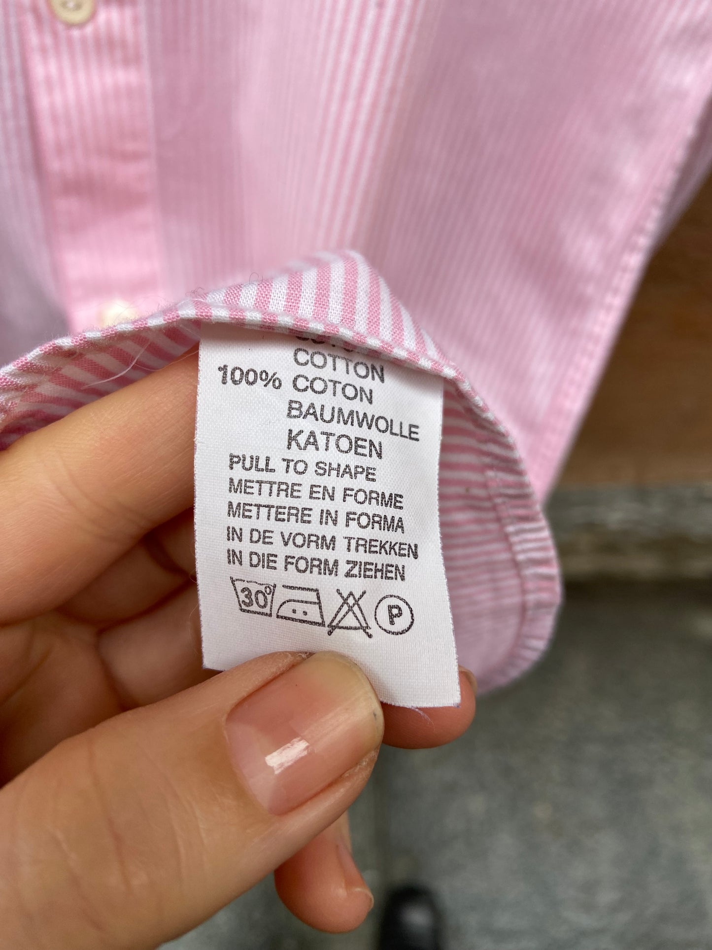 Camicia righe rosa