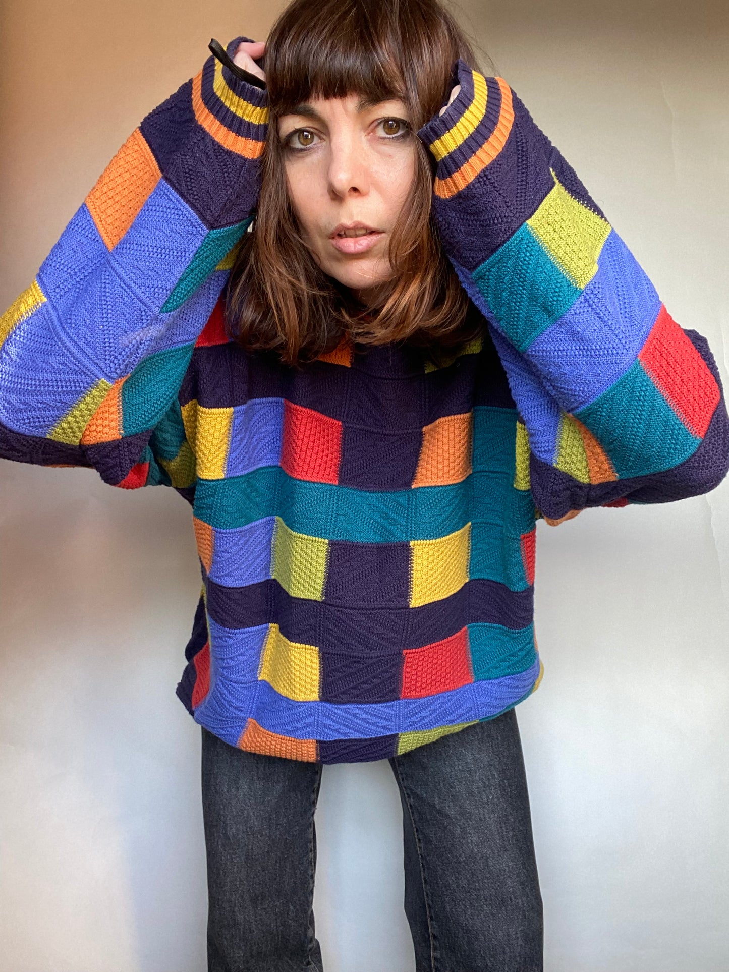 Maglione color block