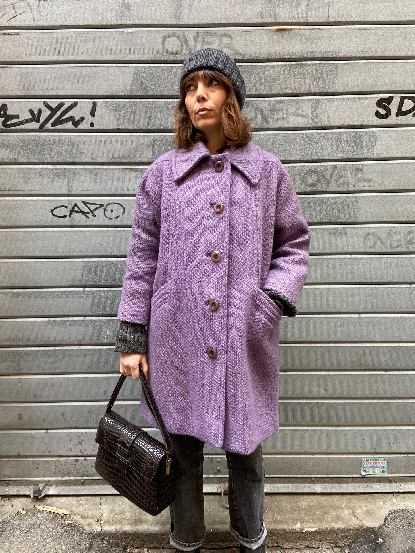 Cappottino sartoriale lilla