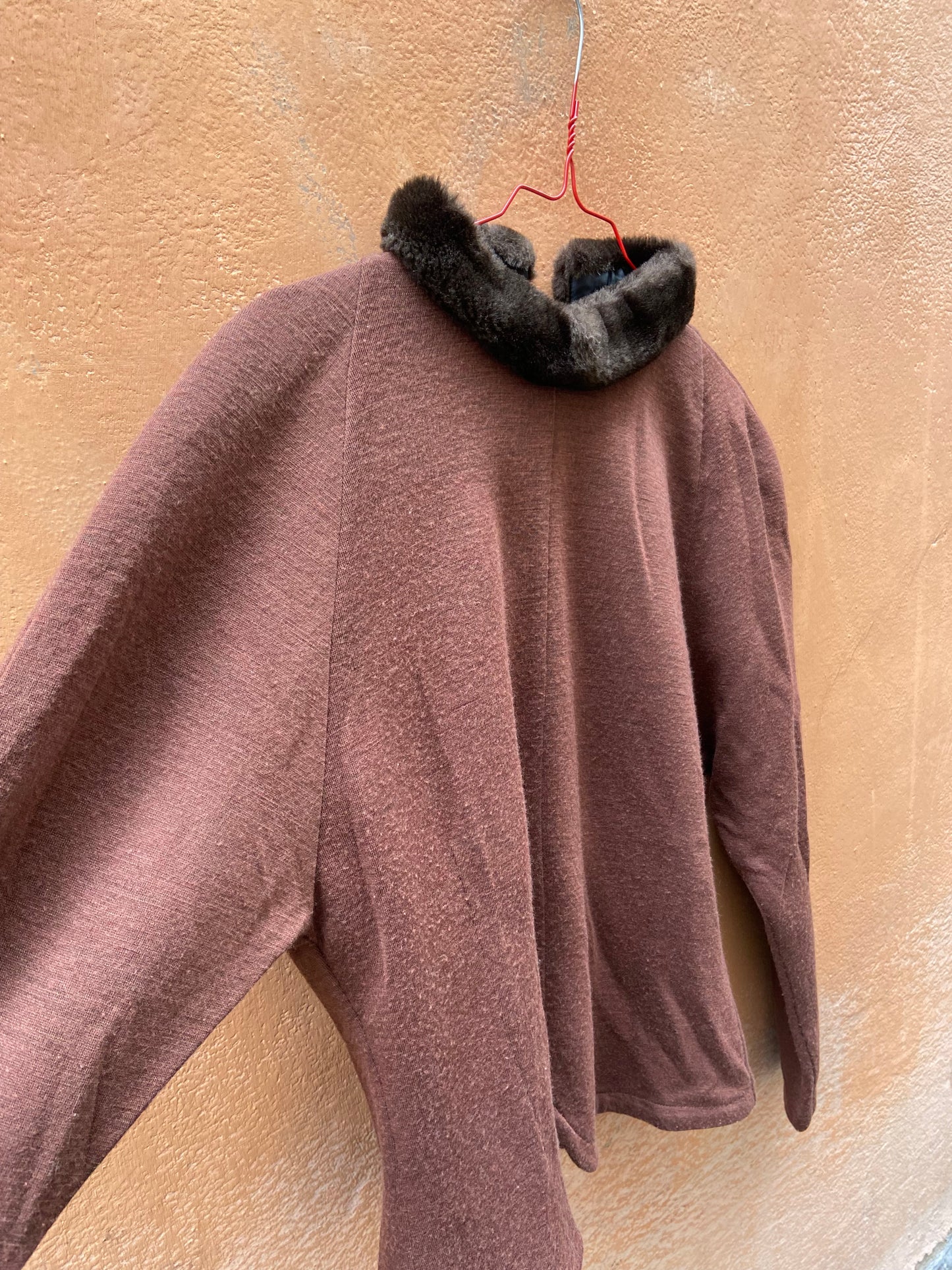 Maglia collo pelouche