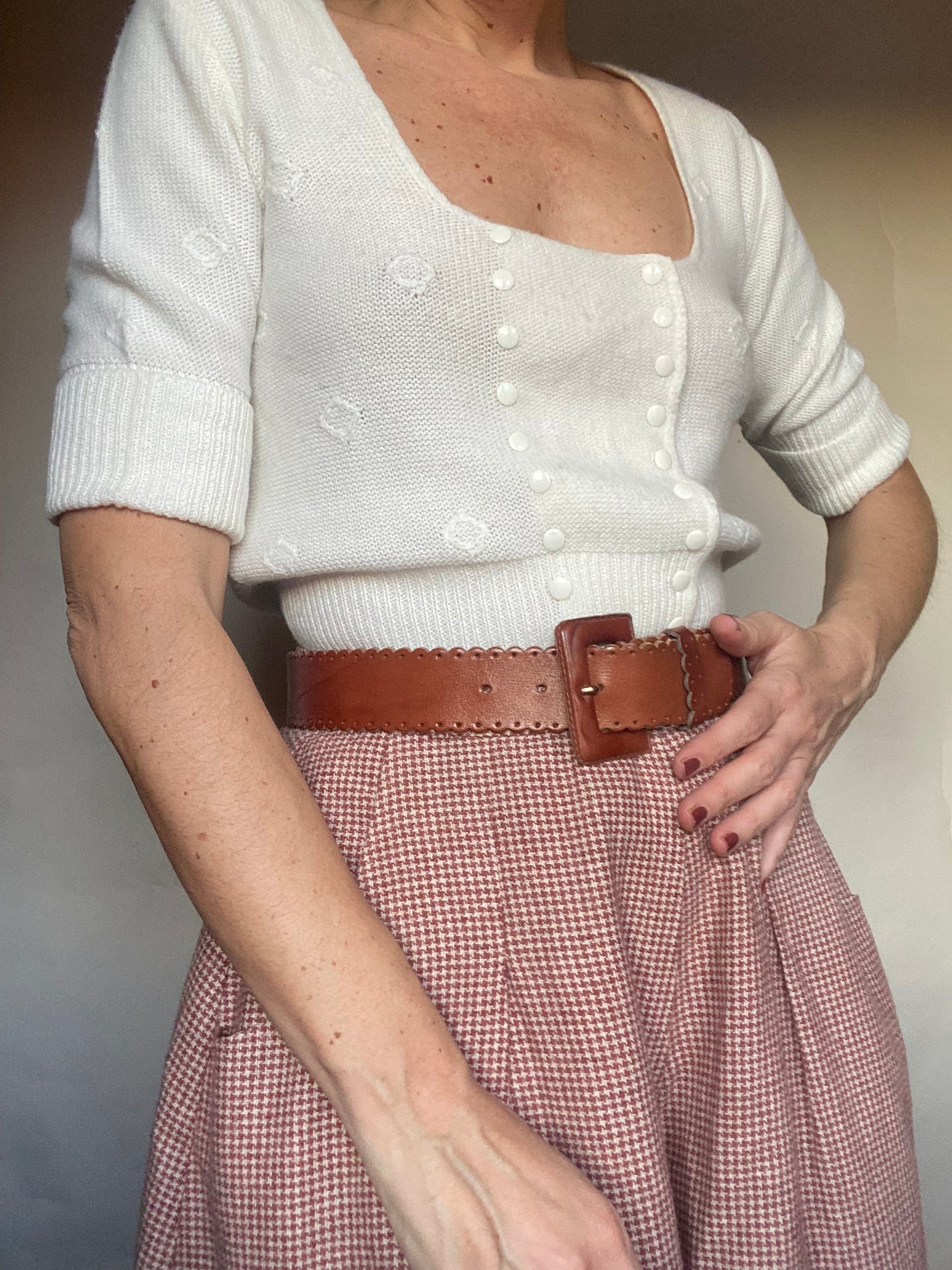 Top morbido bottoncini