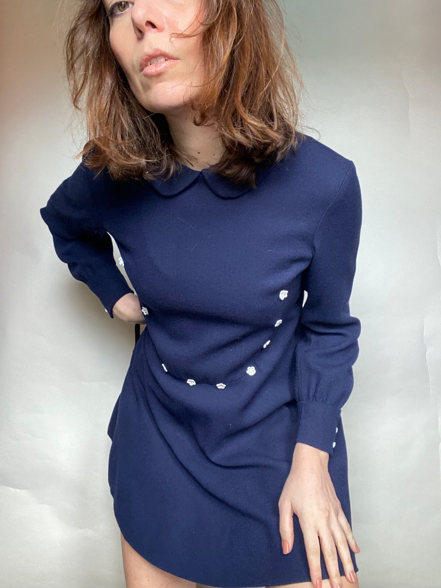 Abito 70s blu