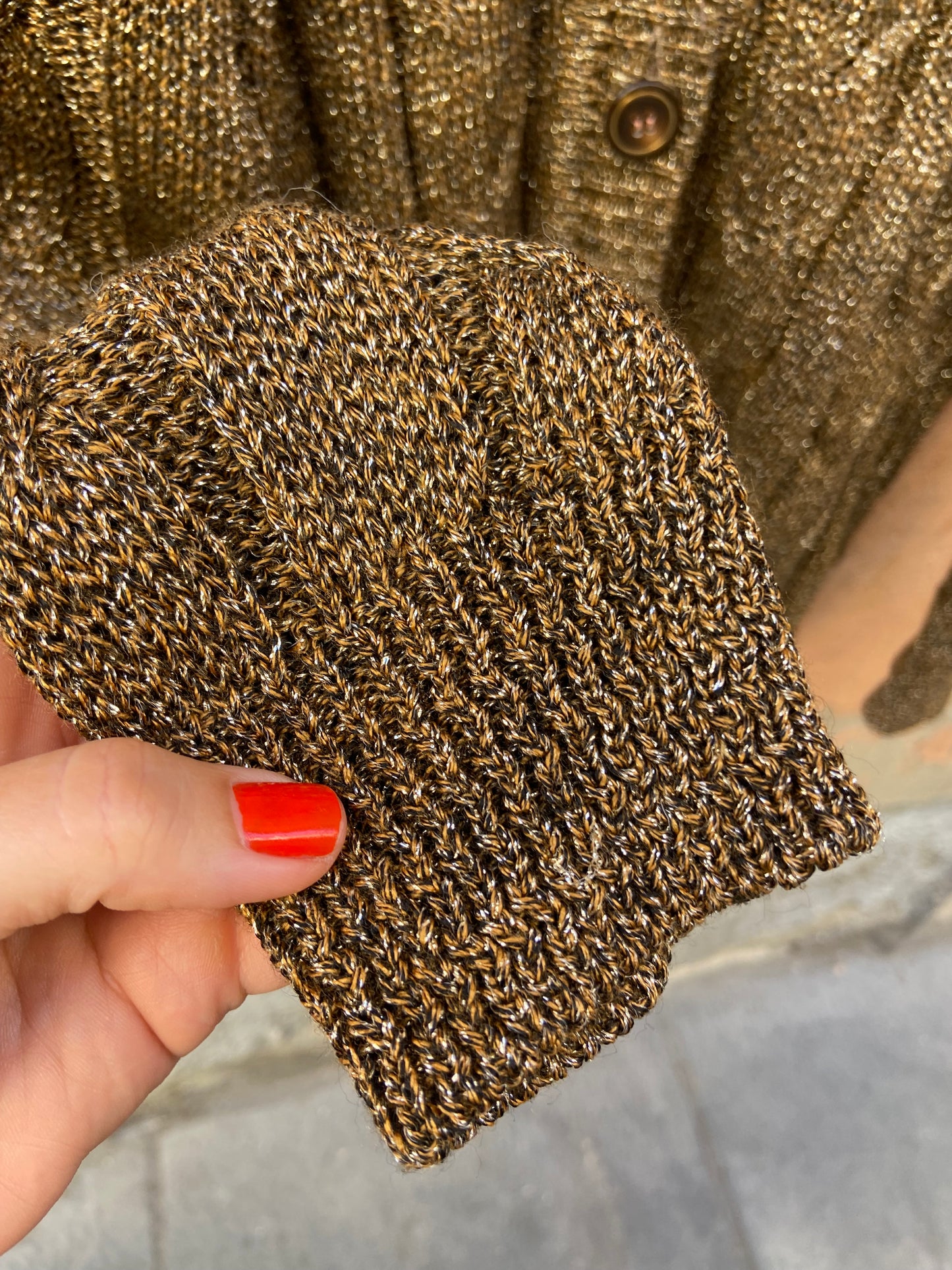 Cardigan oro