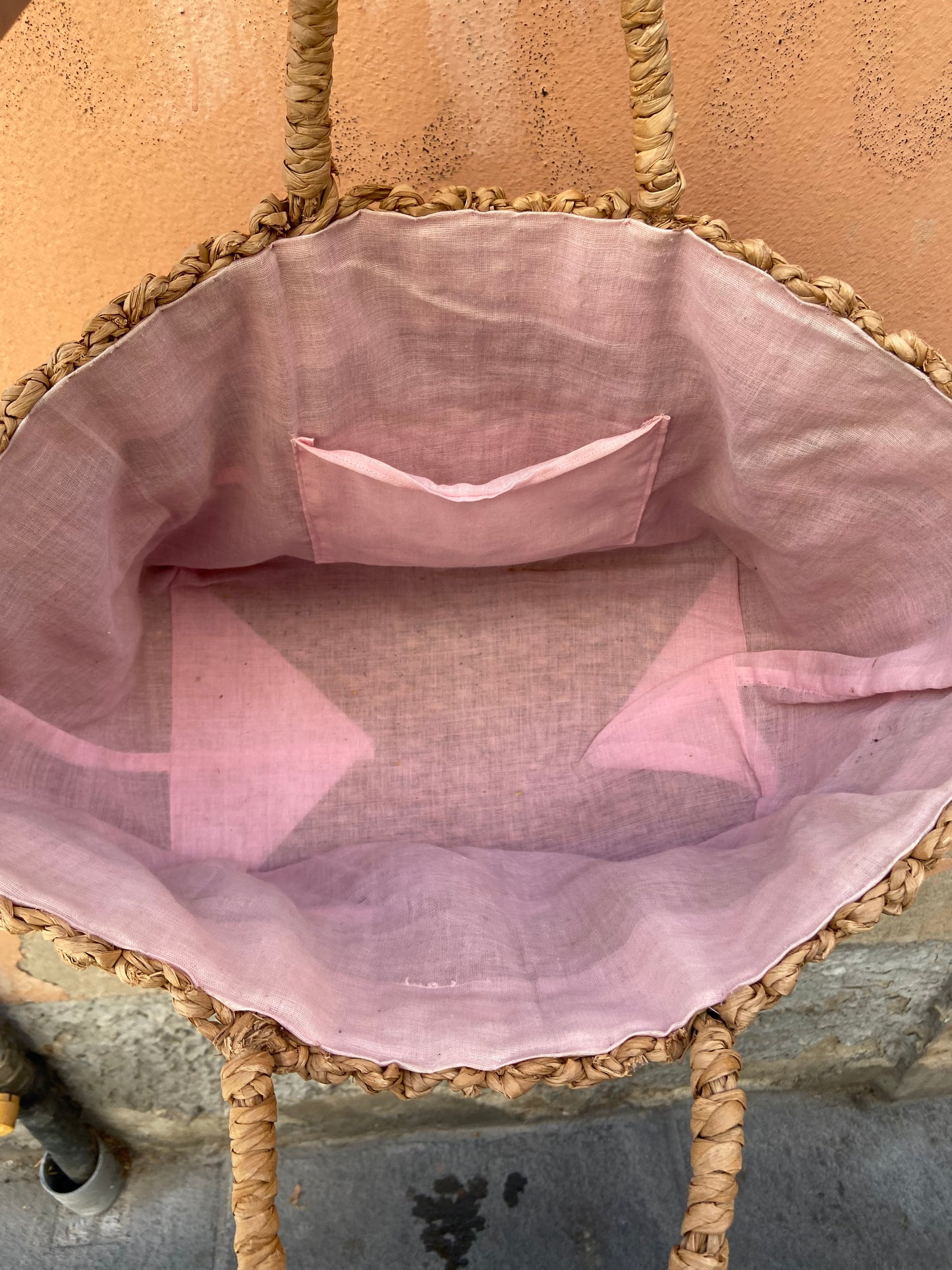 Borsa spiaggia paglia fiocco