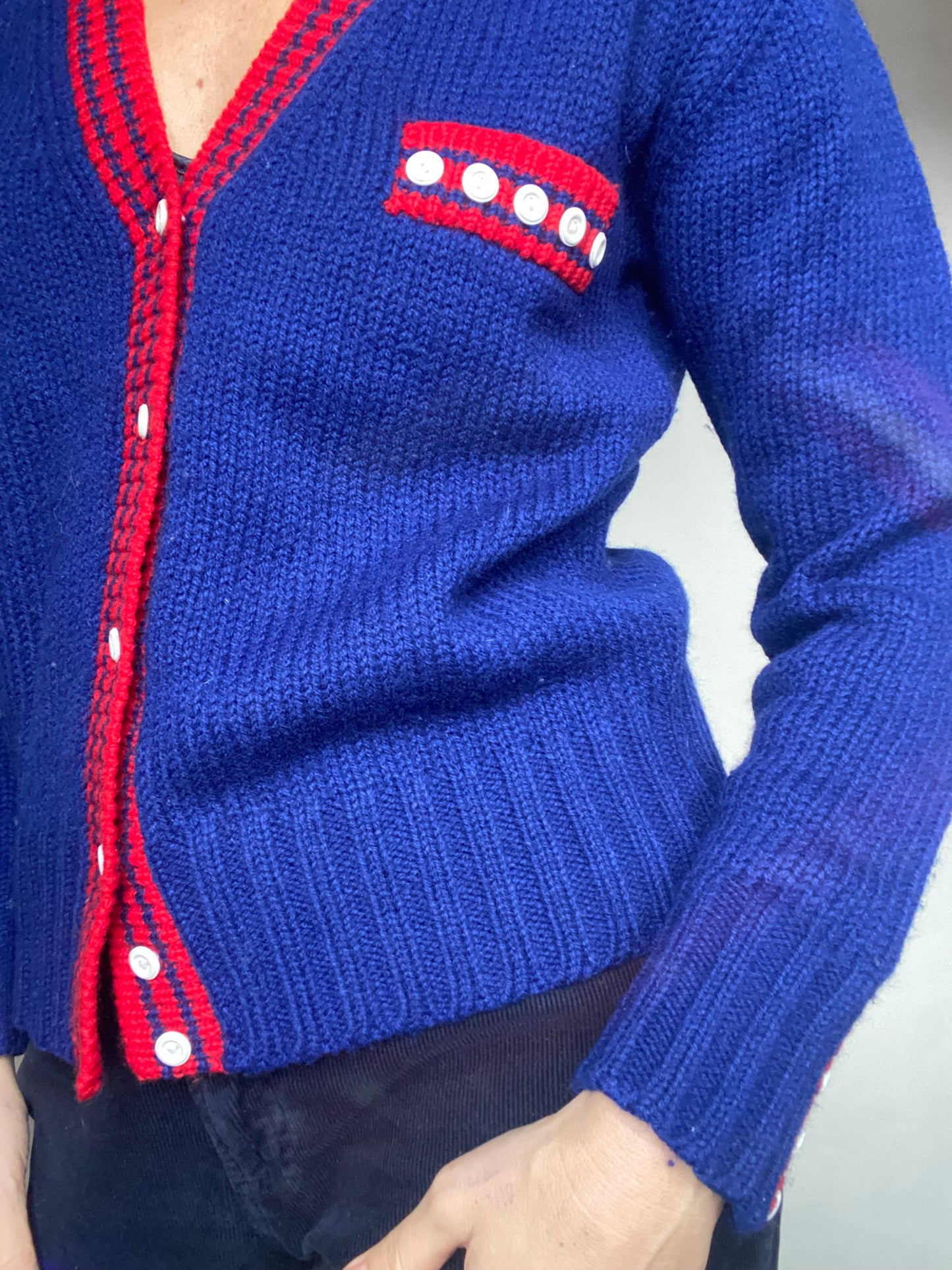 Cardigan marinaretto vintage