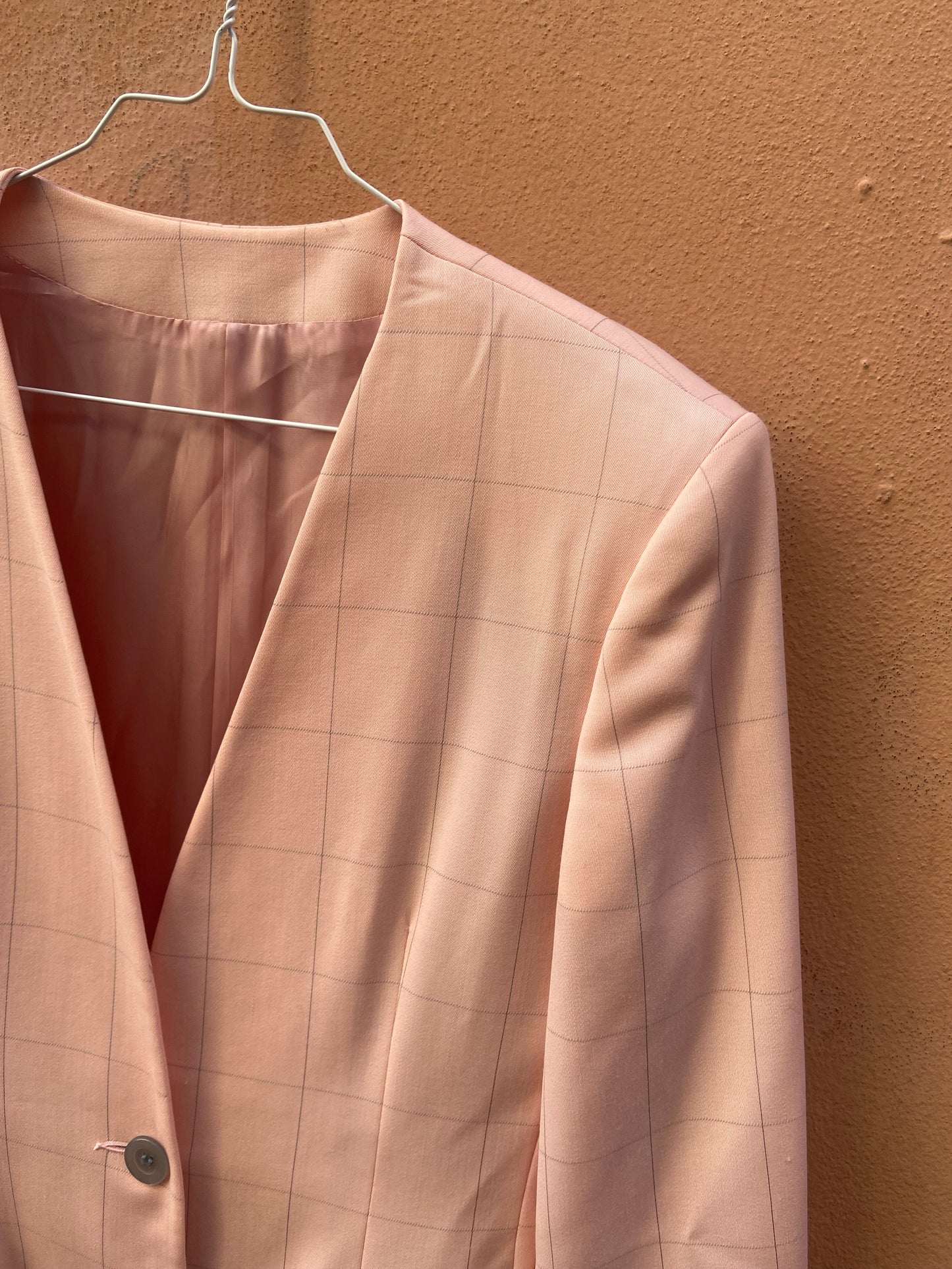 Blazer quadri rosa