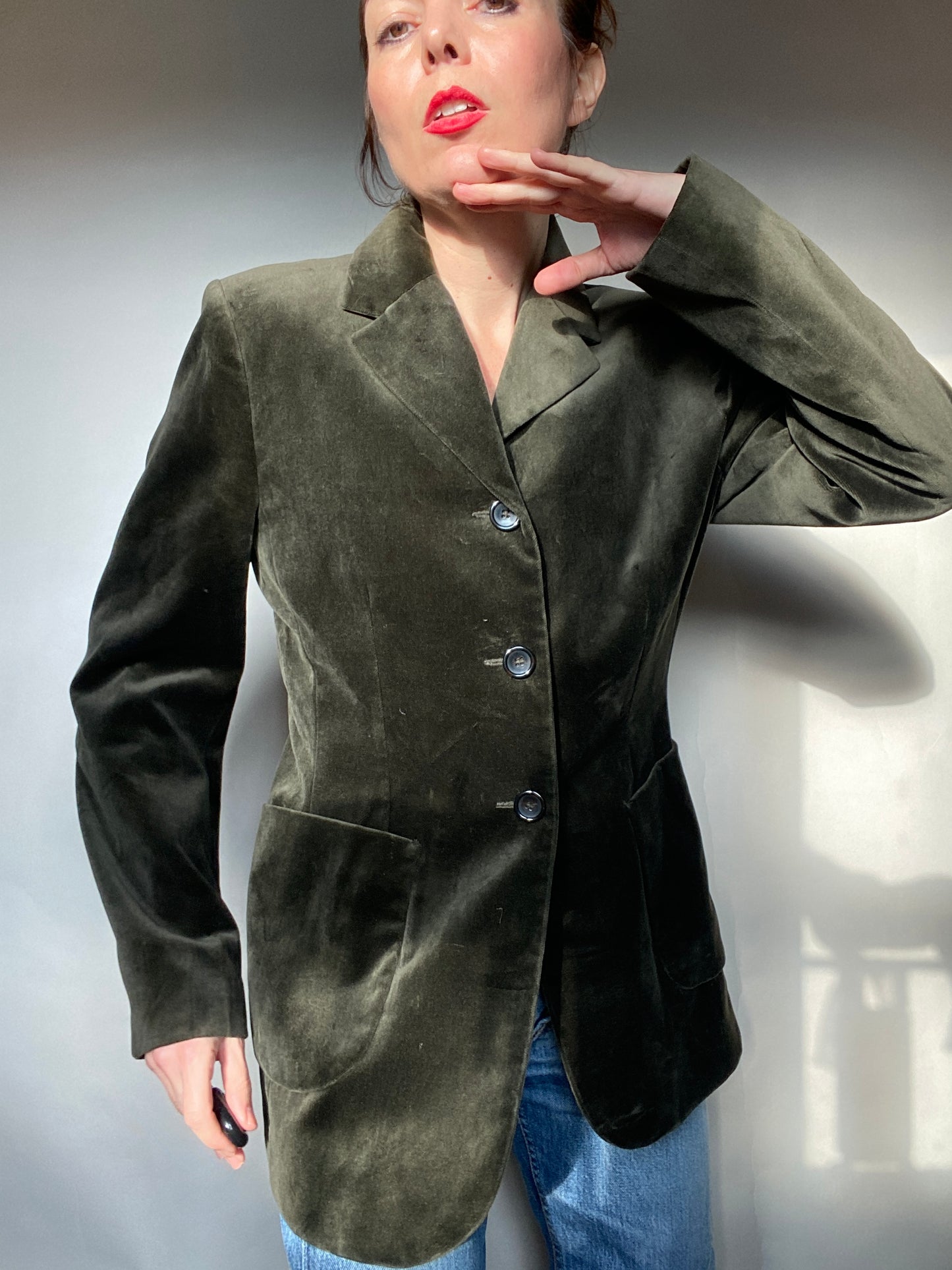 Blazer in velluto y2k