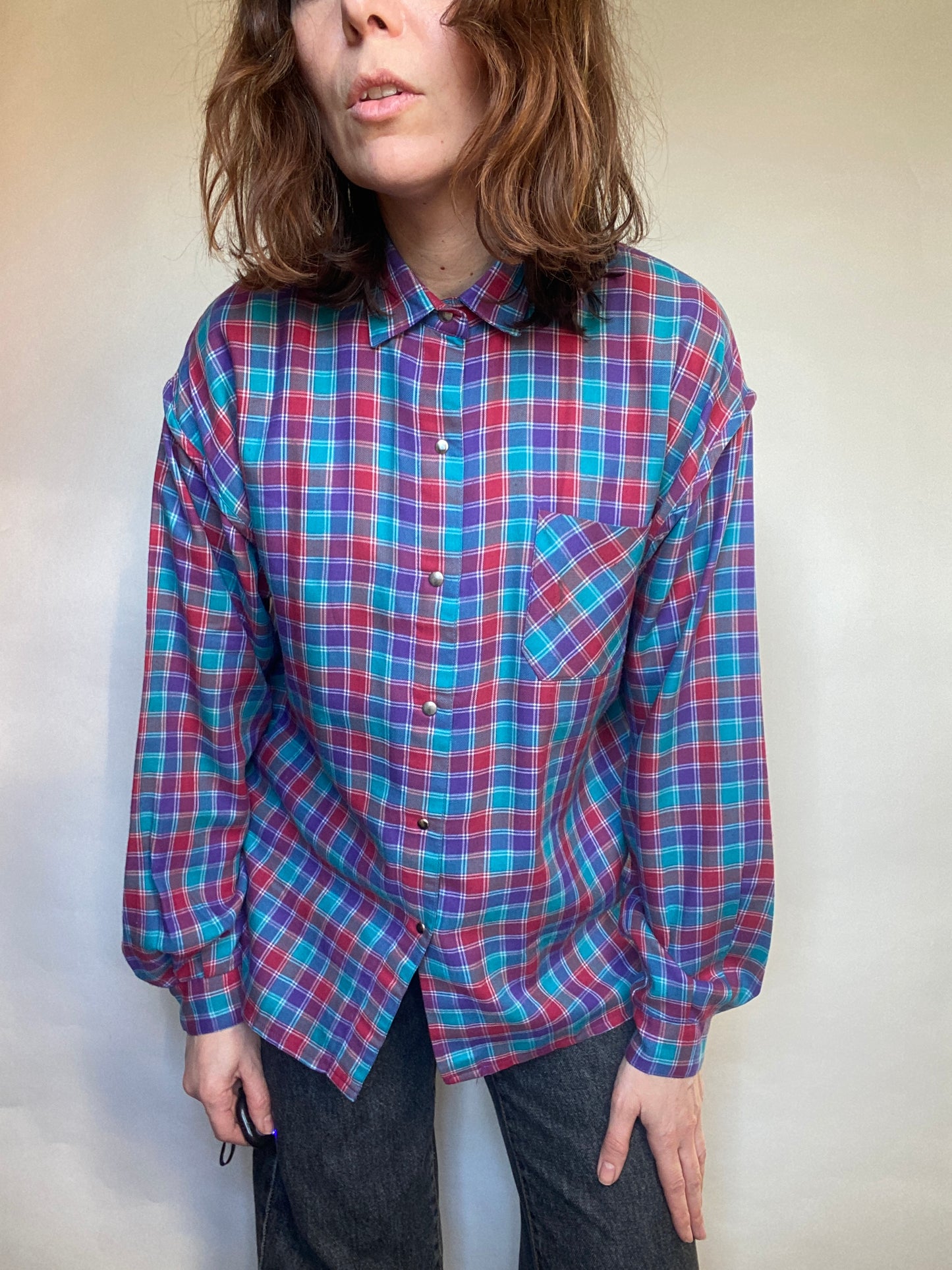 Camicia tartan anni 80