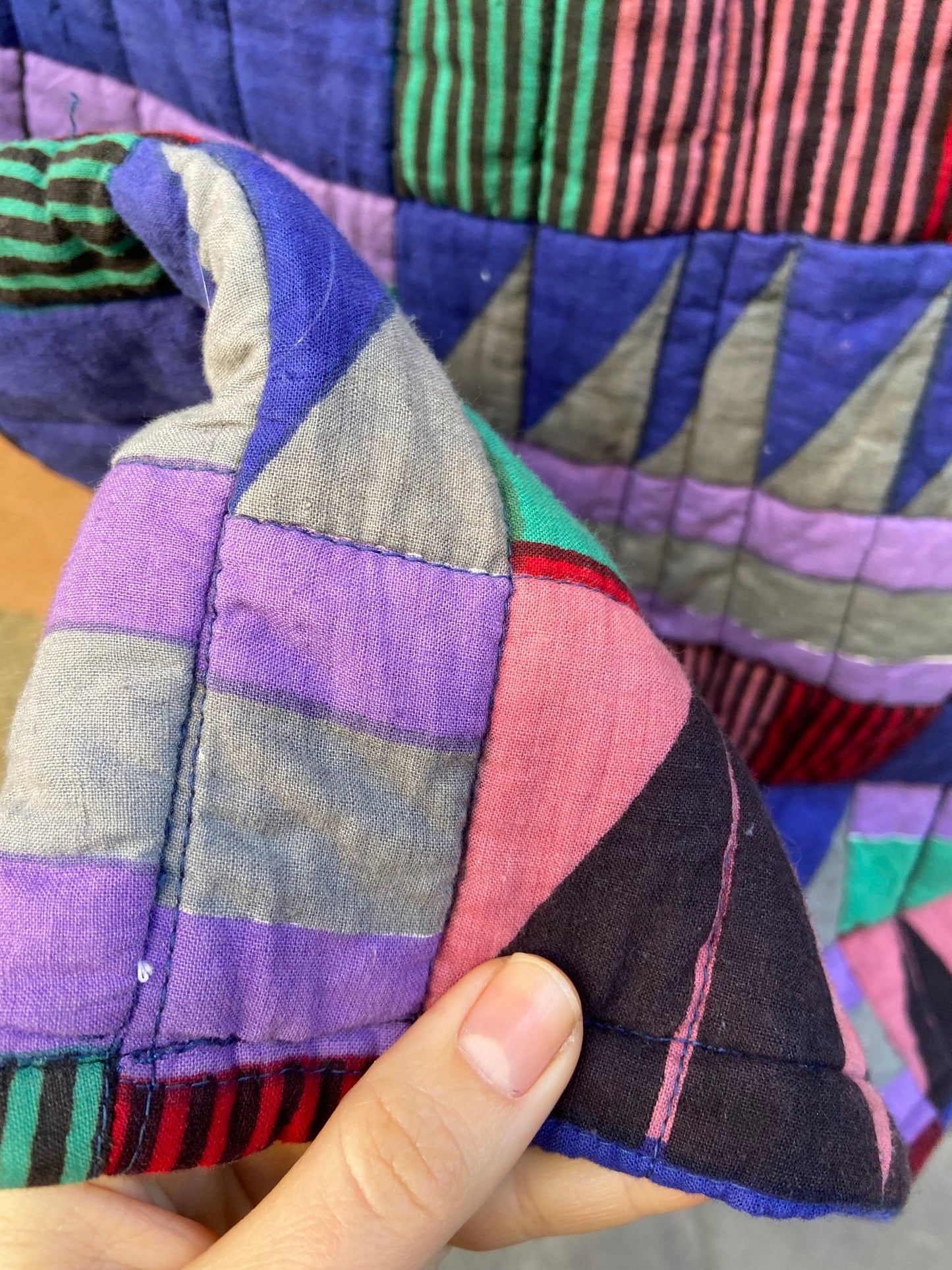 Gonna midi patchwork quilted