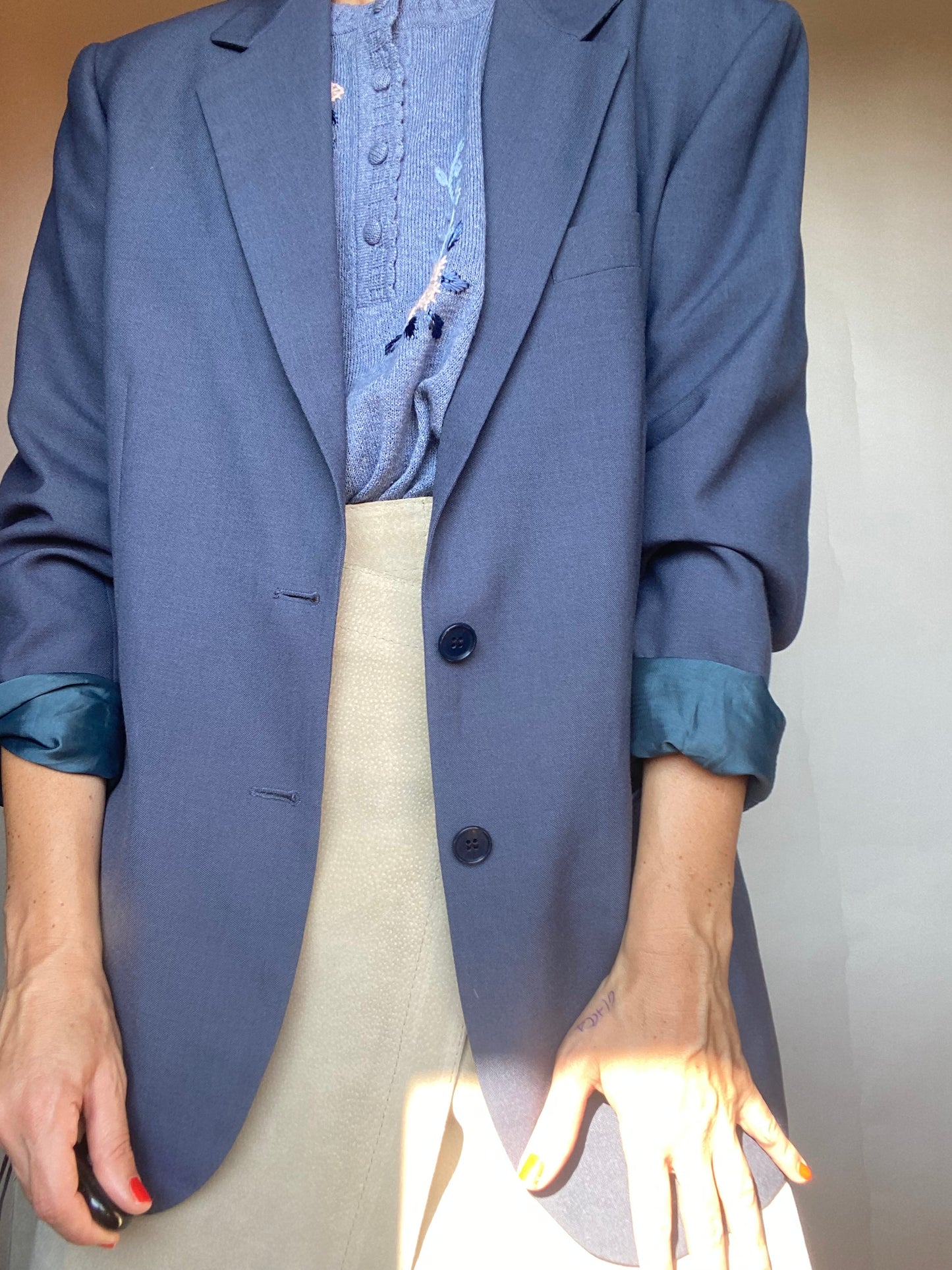 Blazer carta zucchero oversize