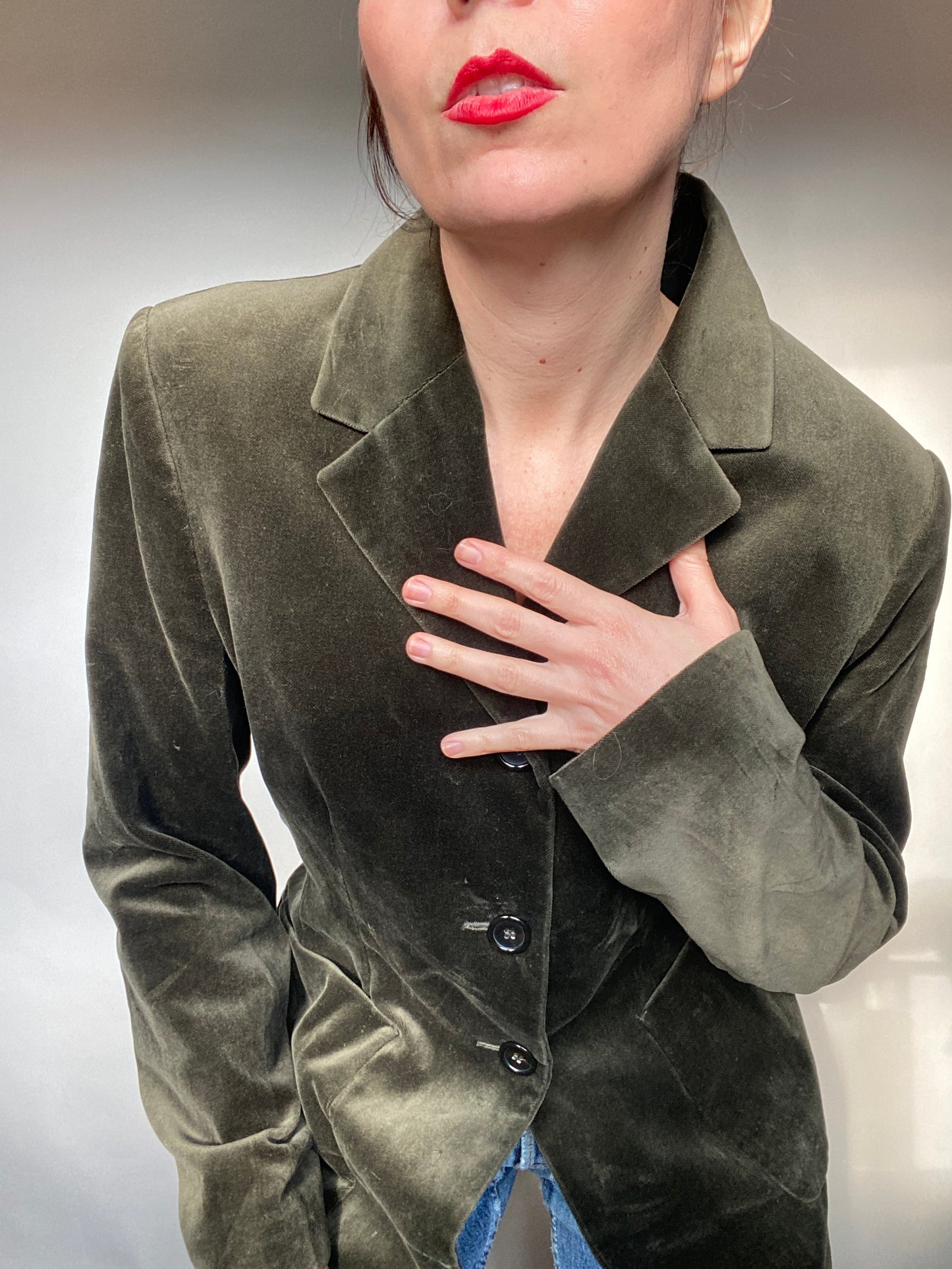 Blazer in velluto y2k