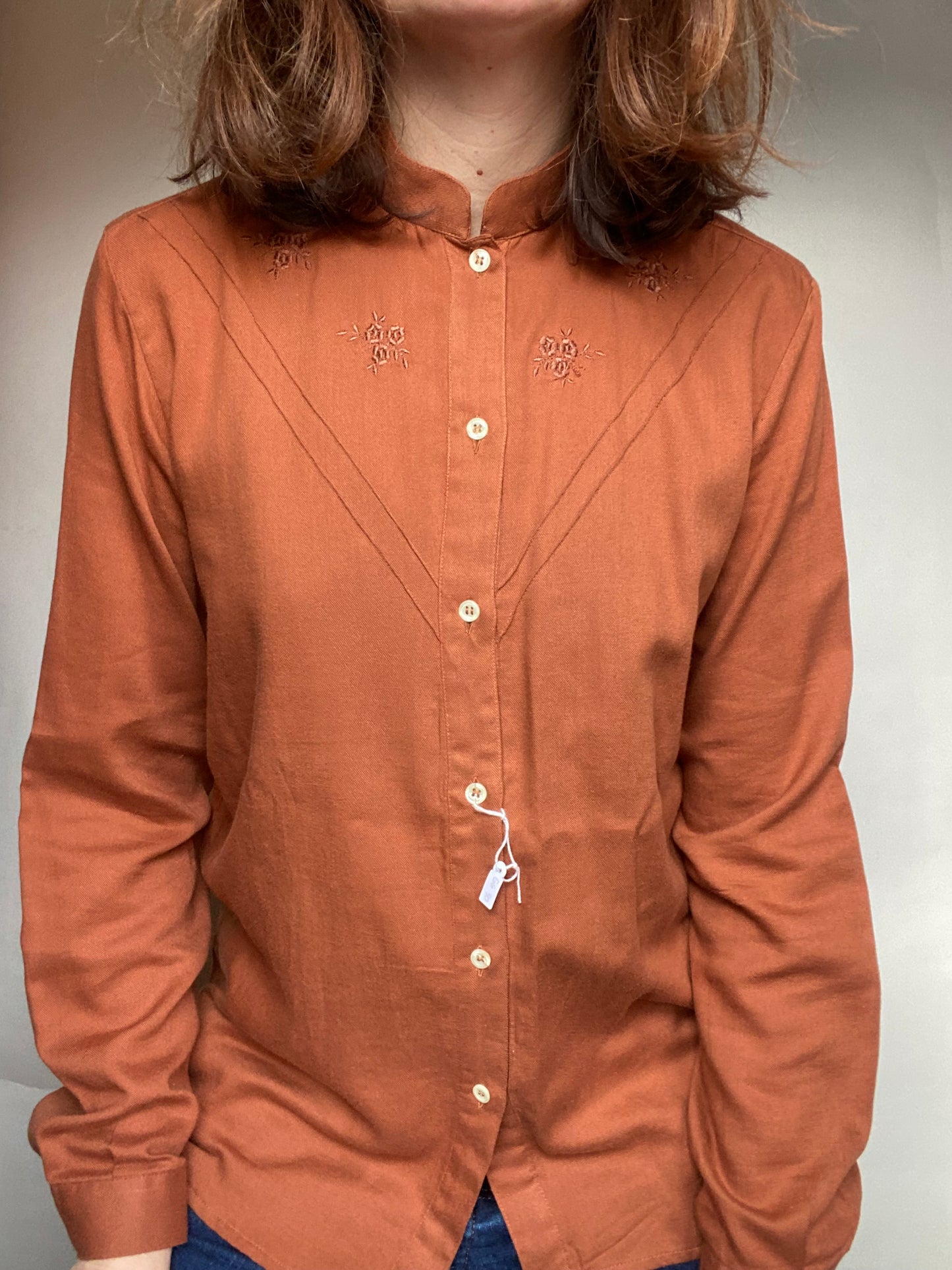 Camicia color ruggine