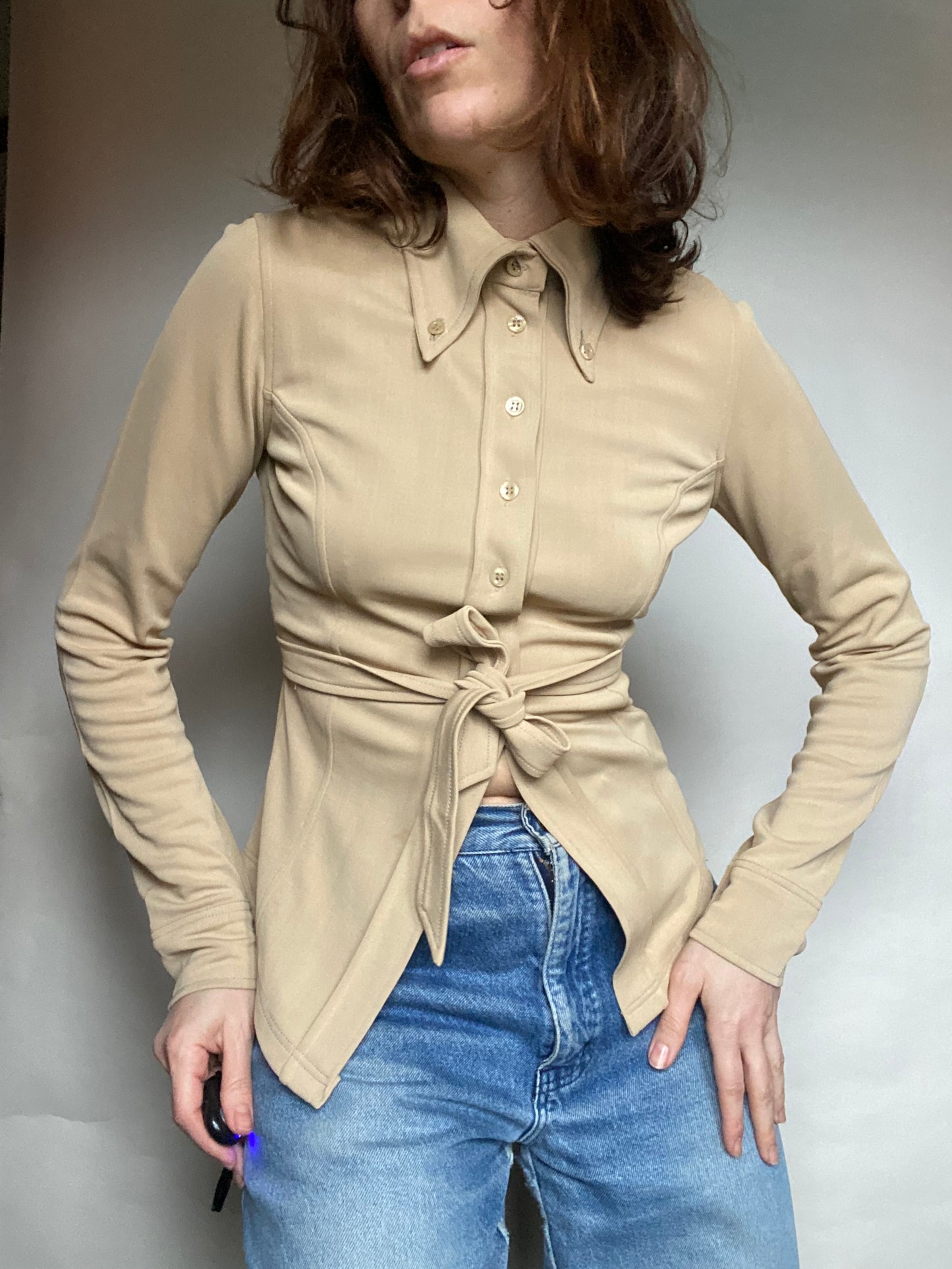 Camicia beige y2k Twinset