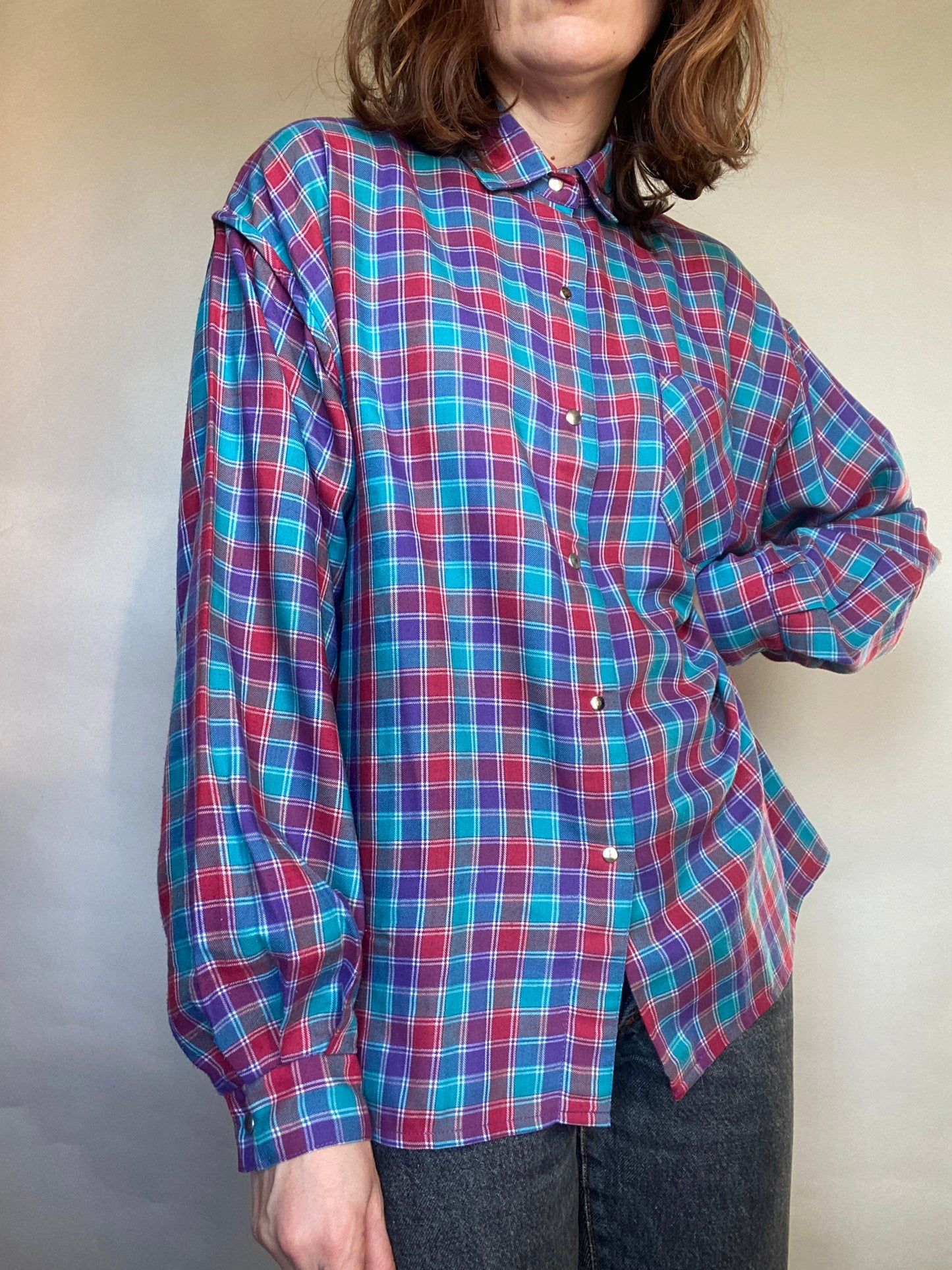 Camicia tartan anni 80