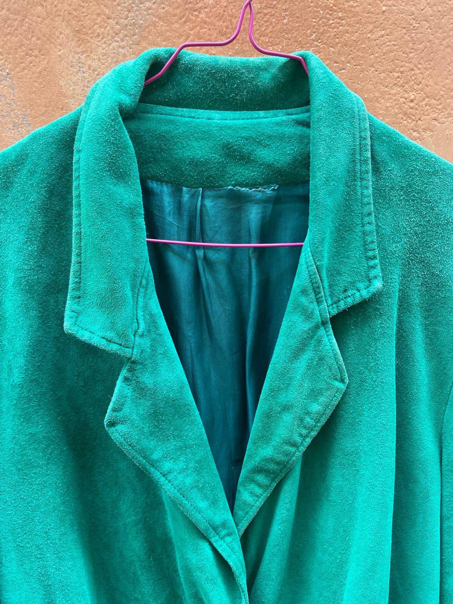 Giacchino scamosciato verde Sandro