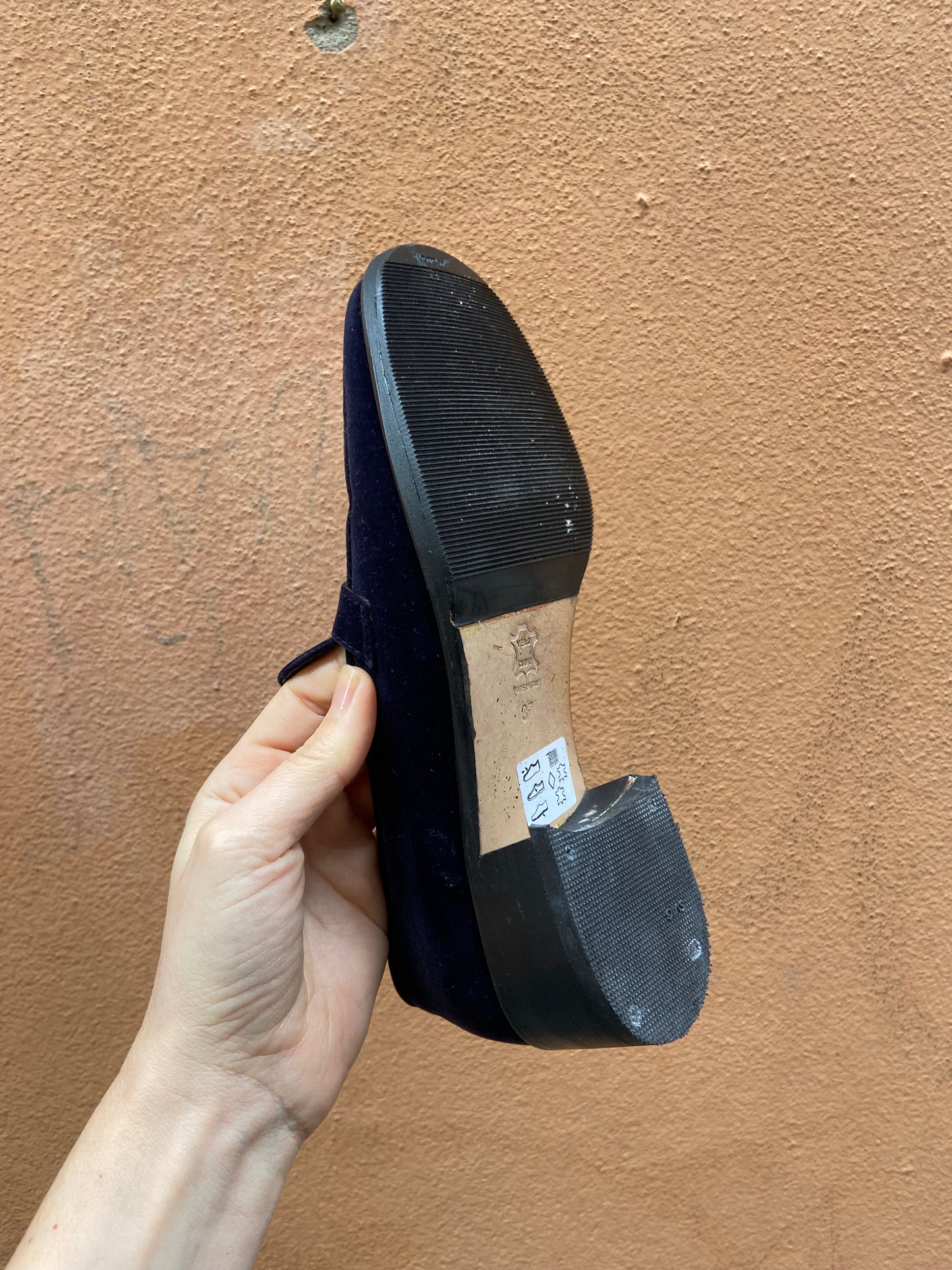 Mocassino Prisma blue velvet
