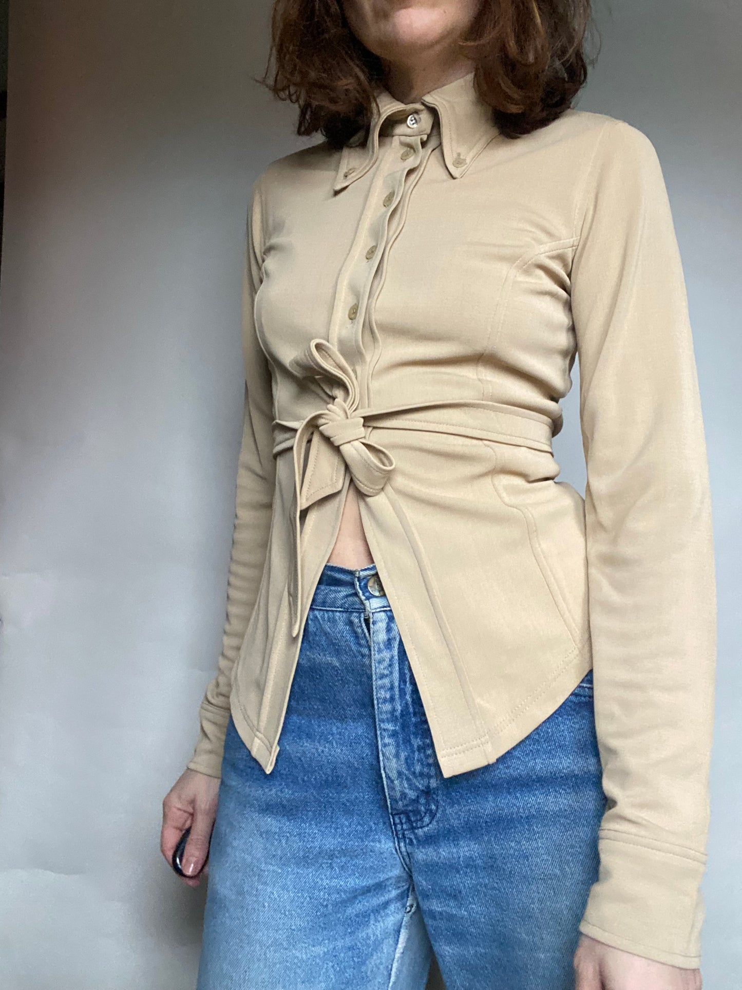 Camicia beige y2k Twinset