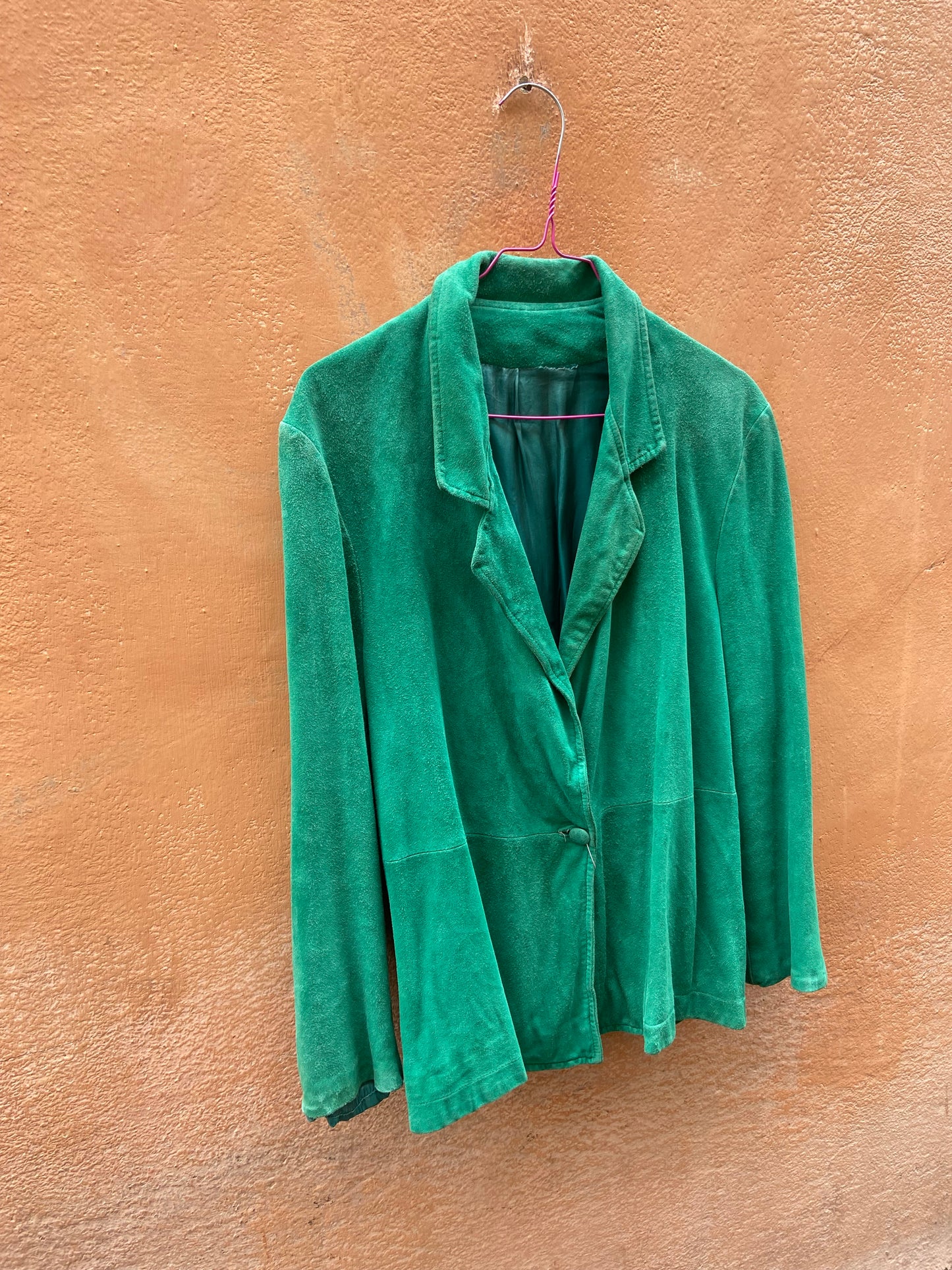 Giacchino scamosciato verde Sandro