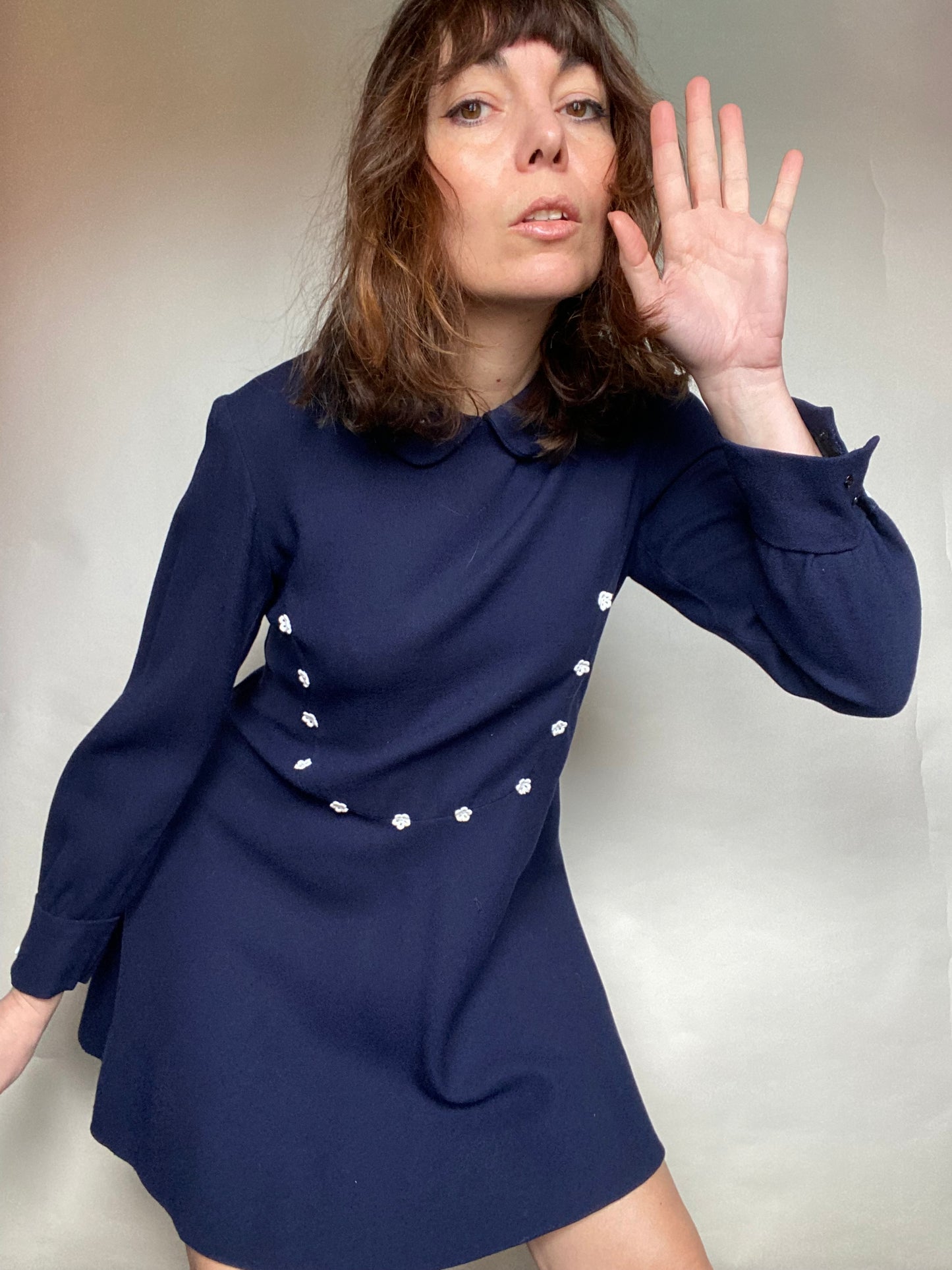 Abito 70s blu