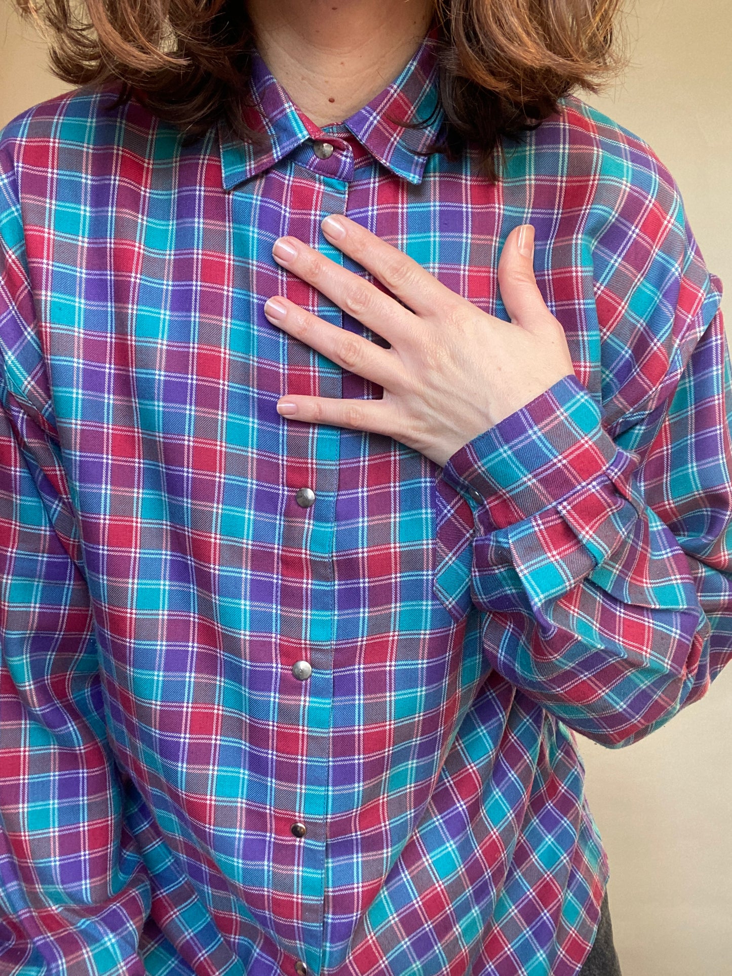Camicia tartan anni 80