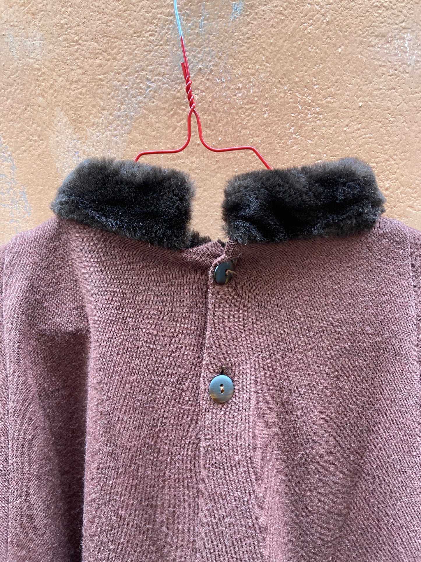 Maglia collo pelouche