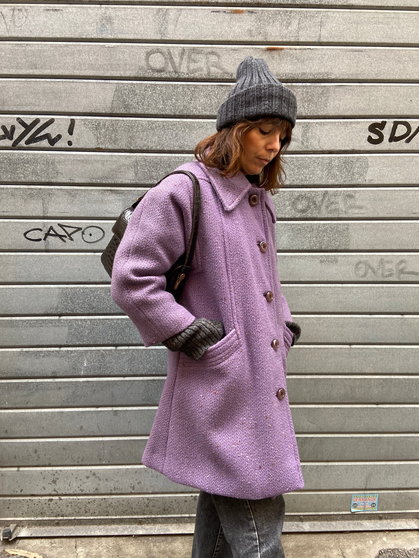 Cappottino sartoriale lilla