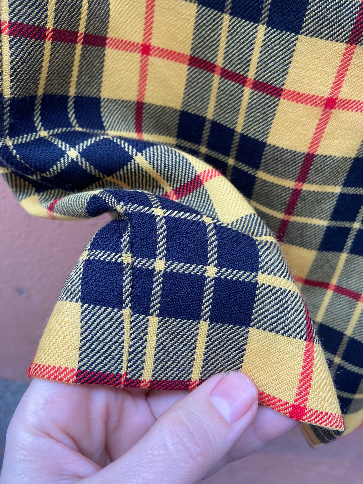 Mini tartan giallo