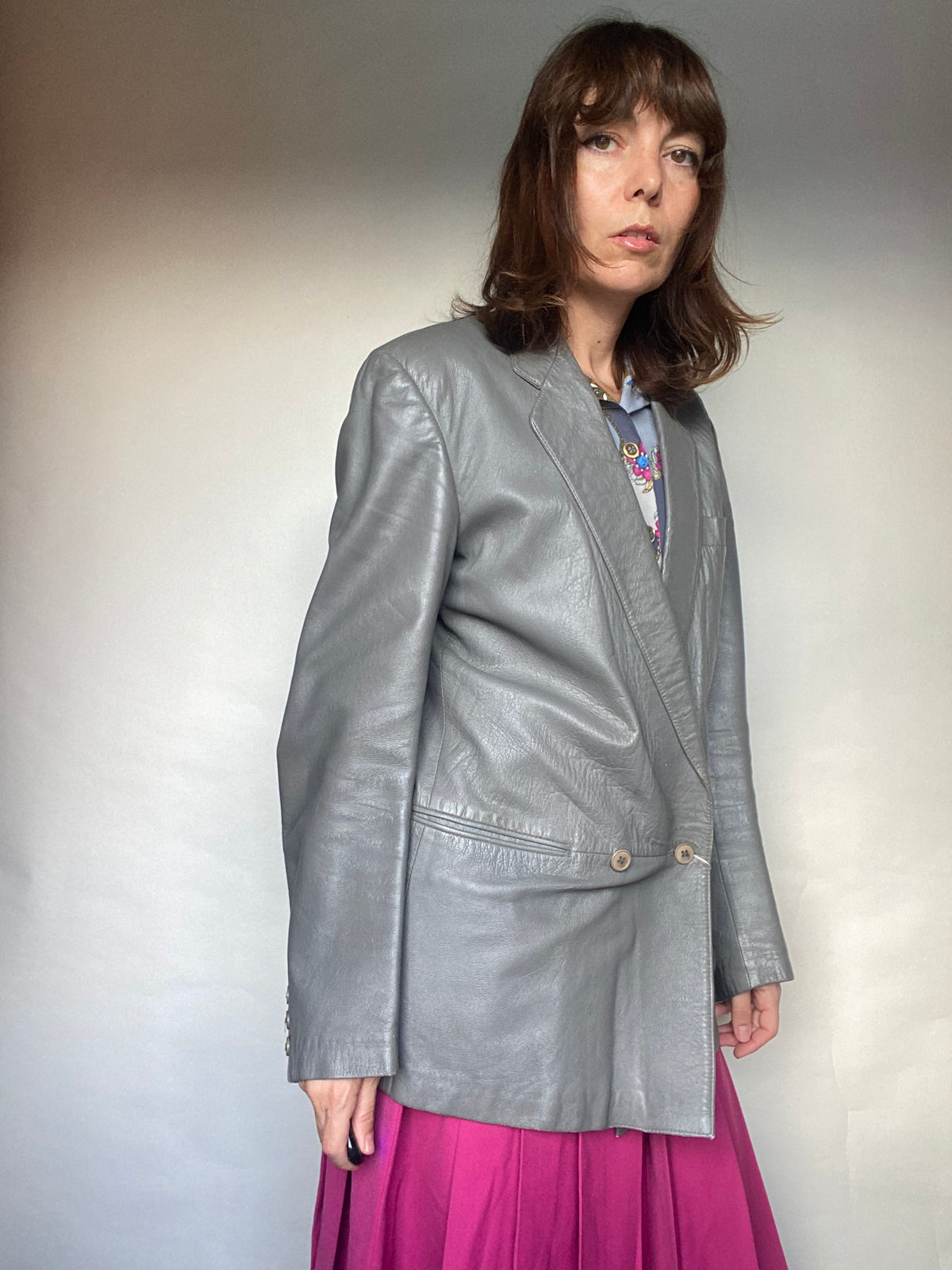 Blazer pelle vintage