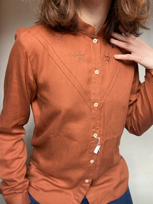 Camicia color ruggine