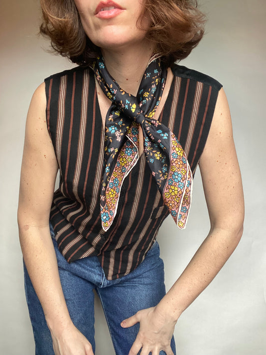 Foulard fiorato vintage