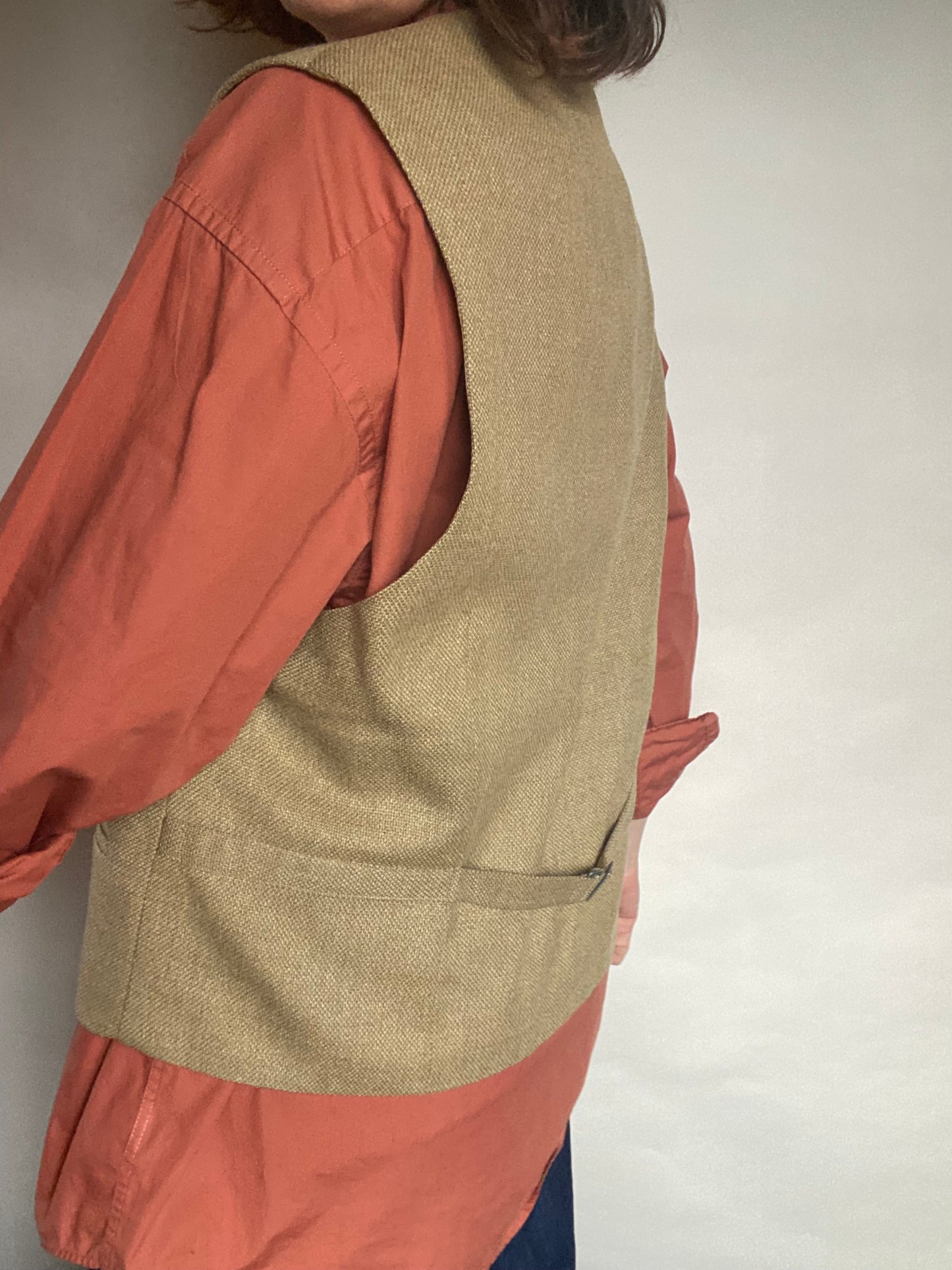 Gilet, cammello pura lana