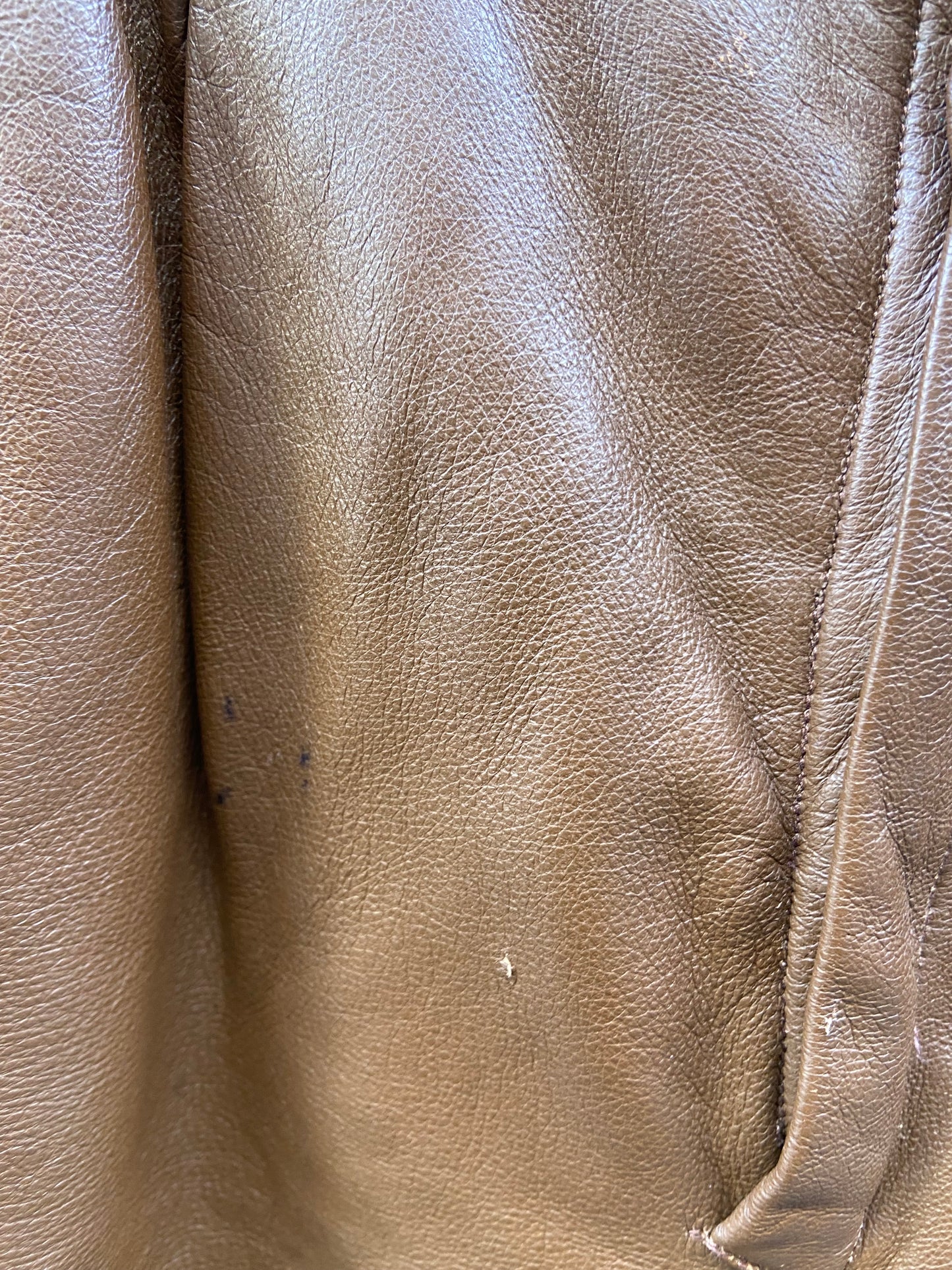Pantalone in pelle marrone