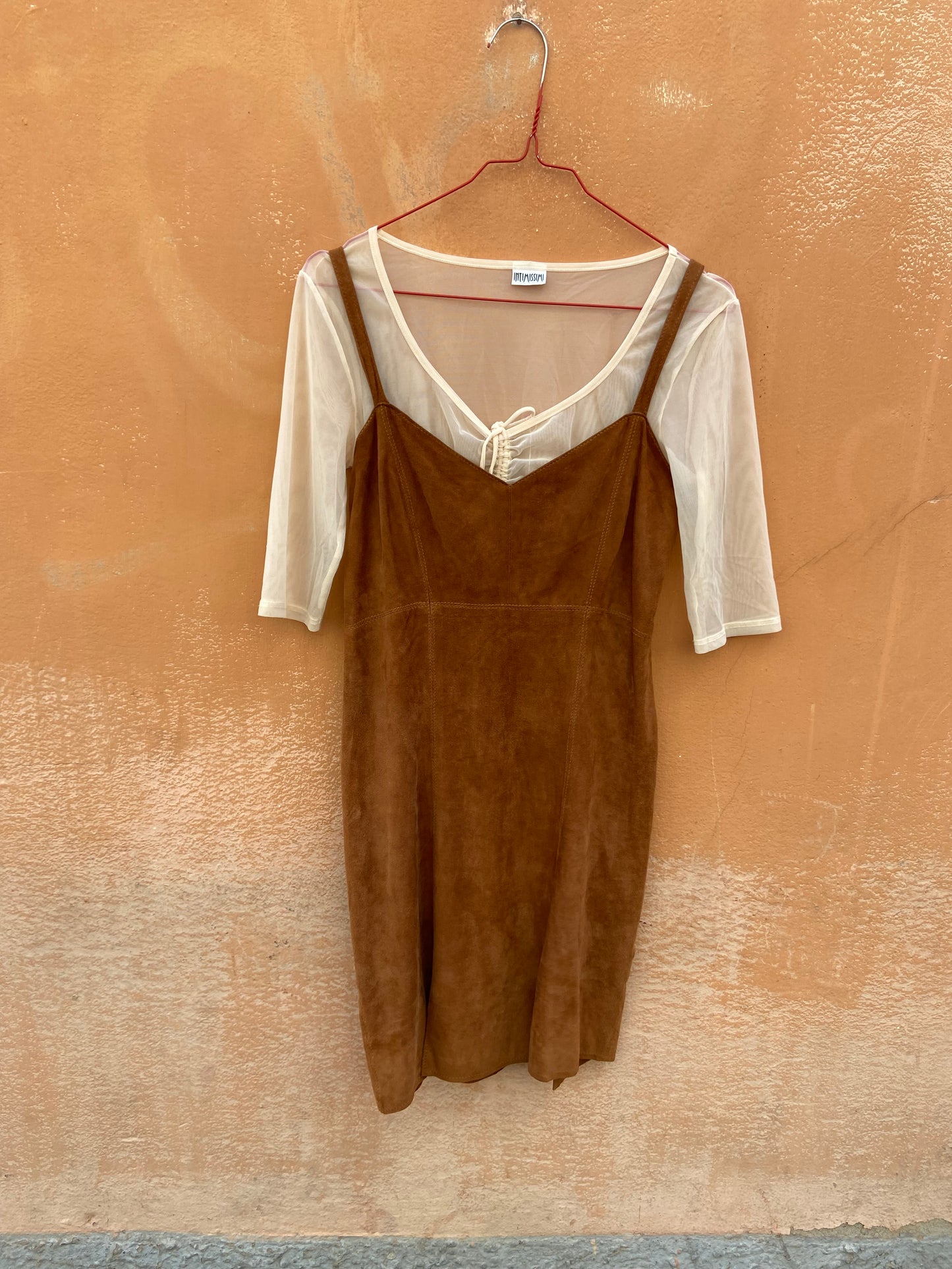 Mini dress scamosciato