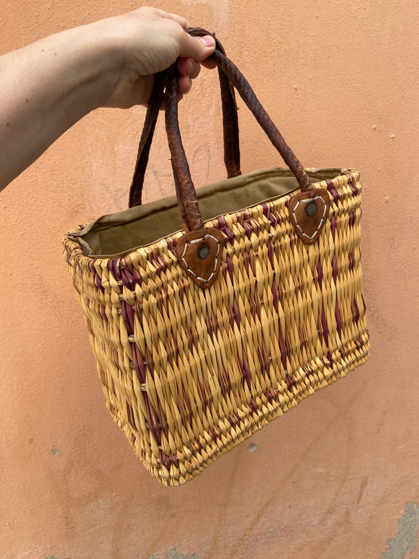 Bauletto paglia vintage