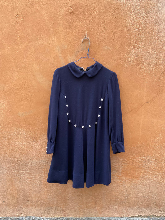 Abito 70s blu