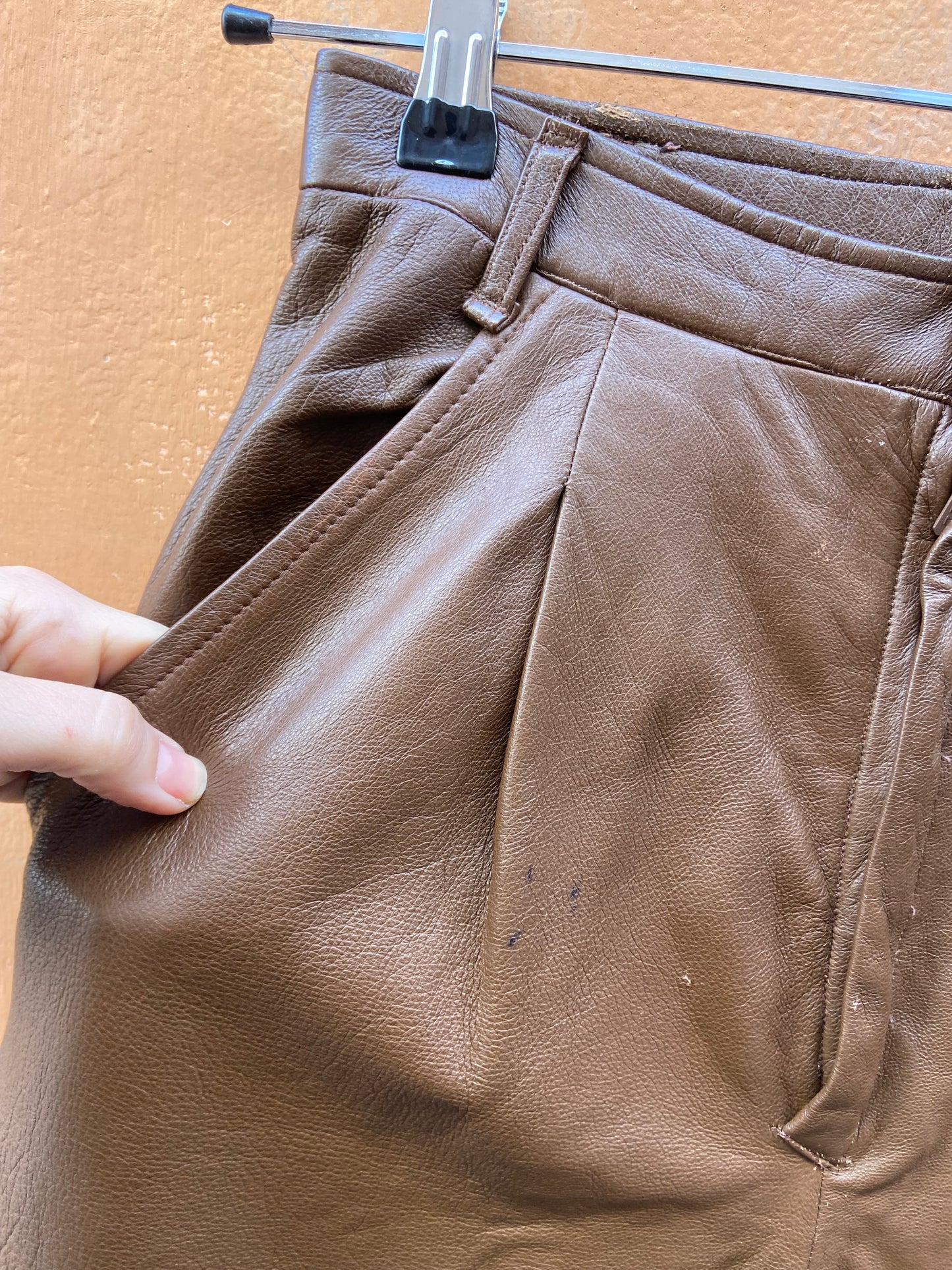 Pantalone in pelle