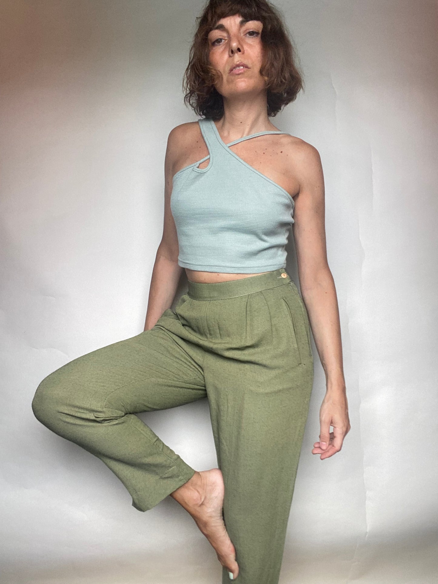 Pantalone verde kaki