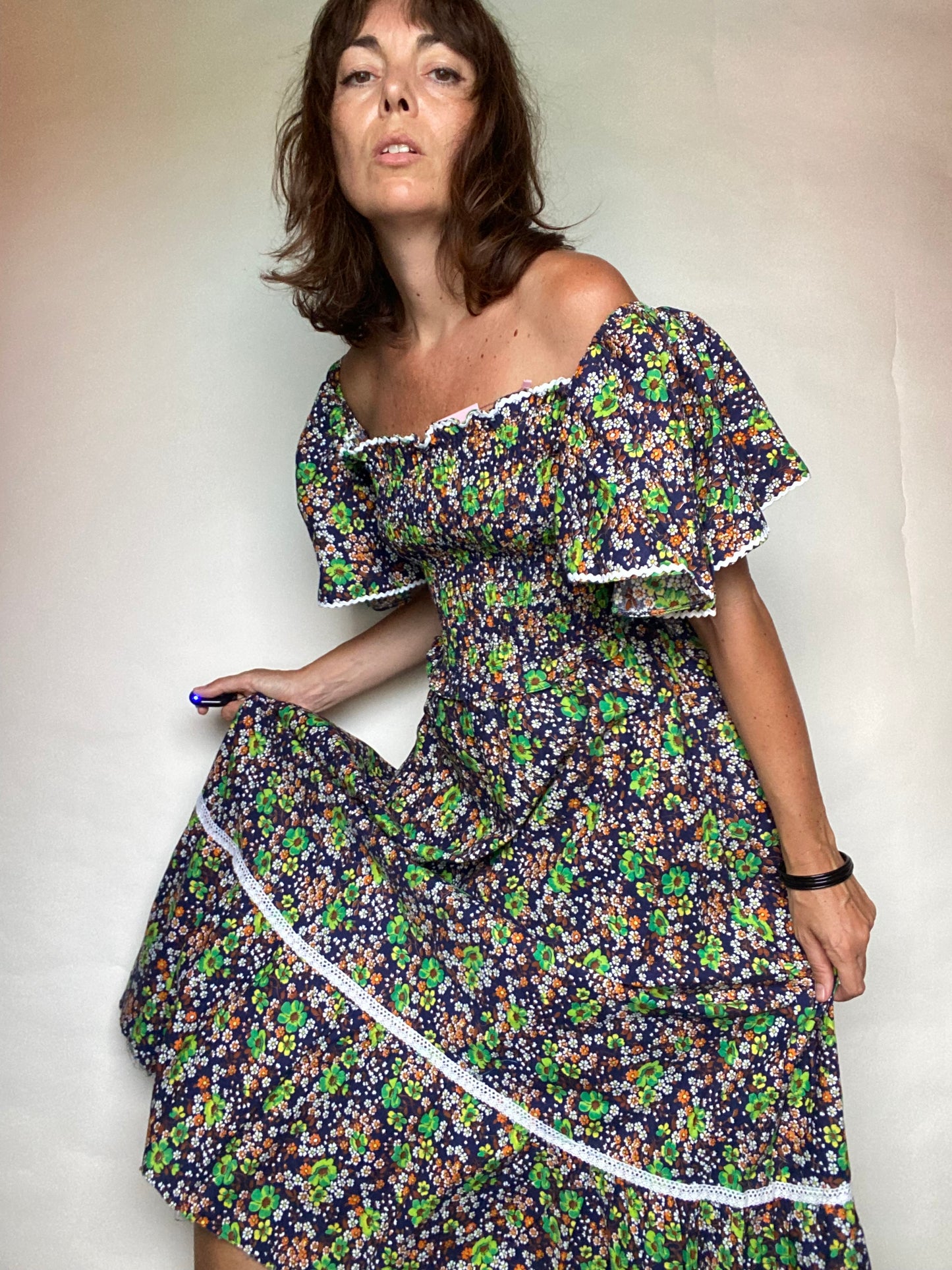 Abito 70s floreale