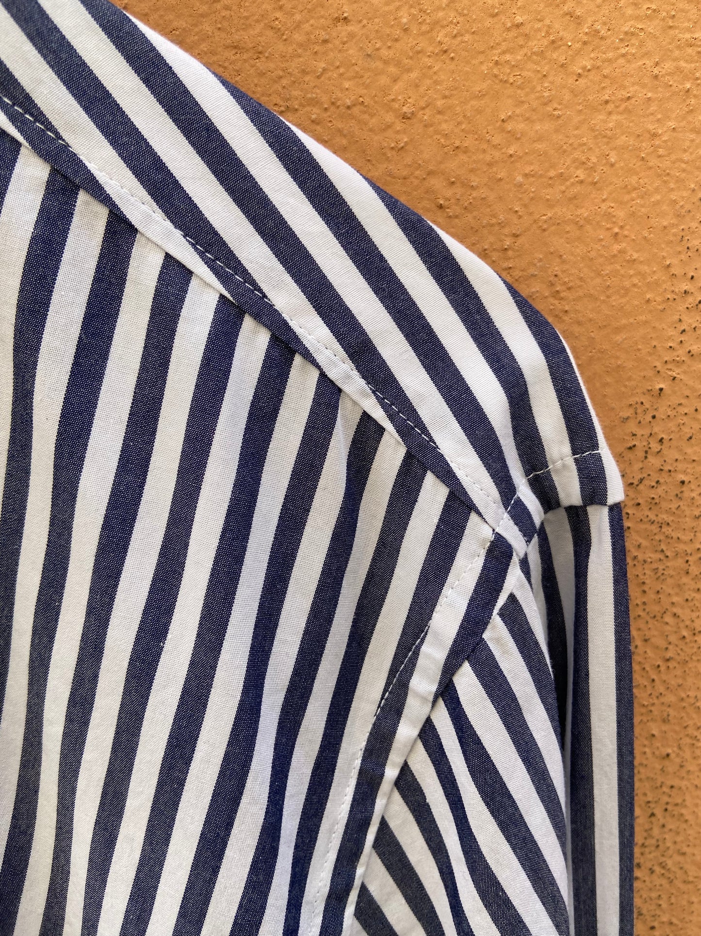 Camicia righe blu larghe
