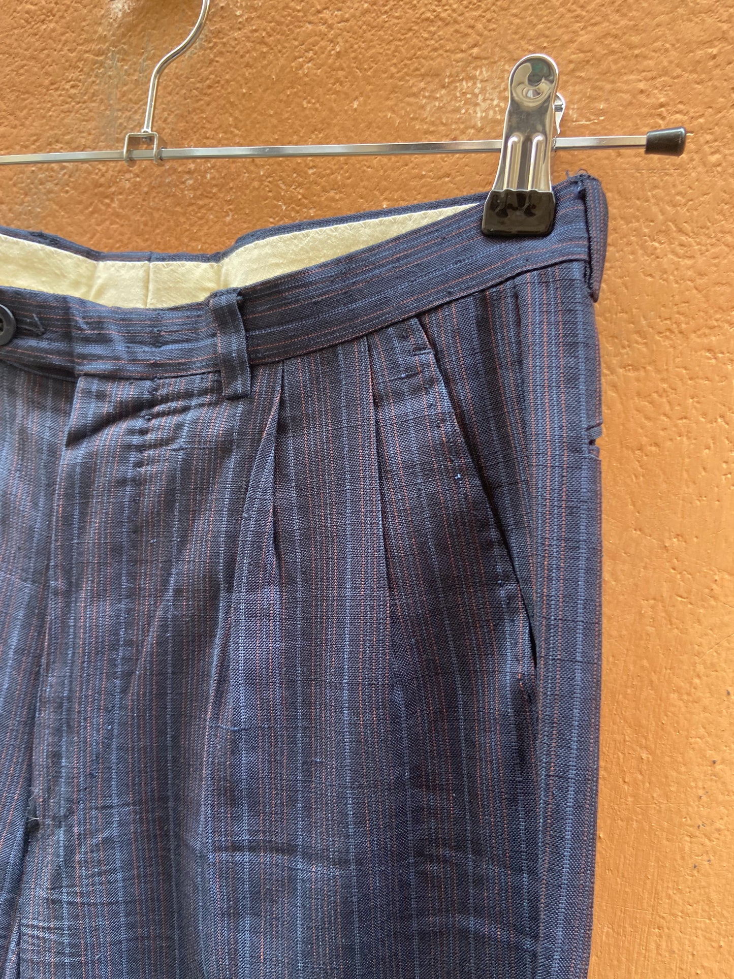 Pantalone taglio maschile gessato L