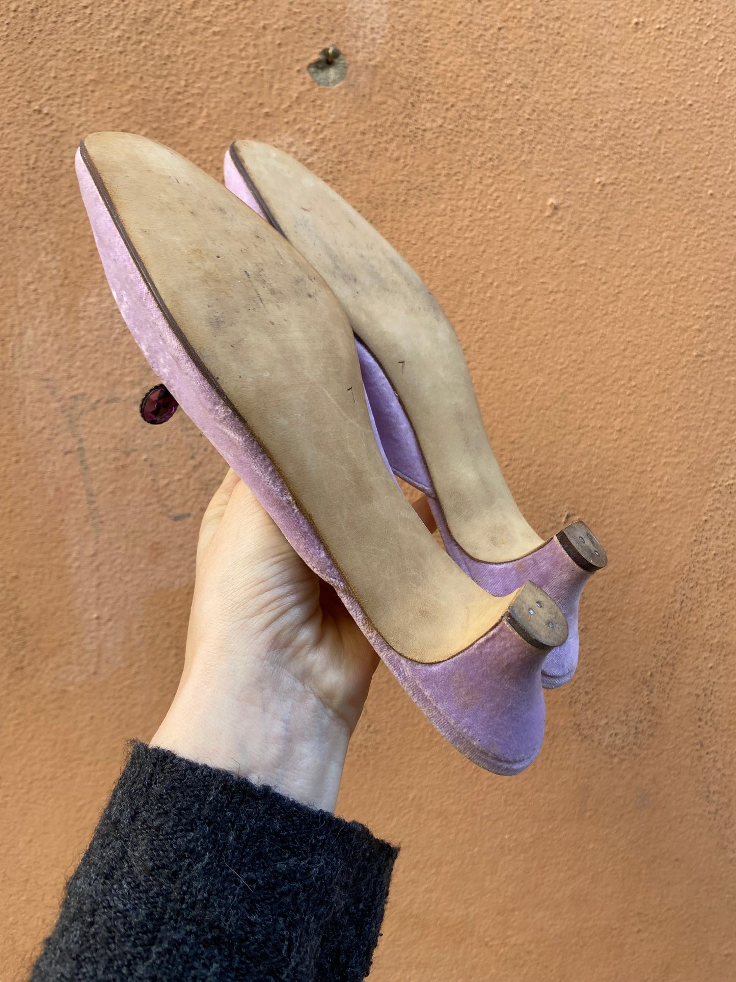 Mules lilla vintage