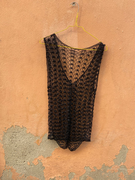 Gilet crochet perline