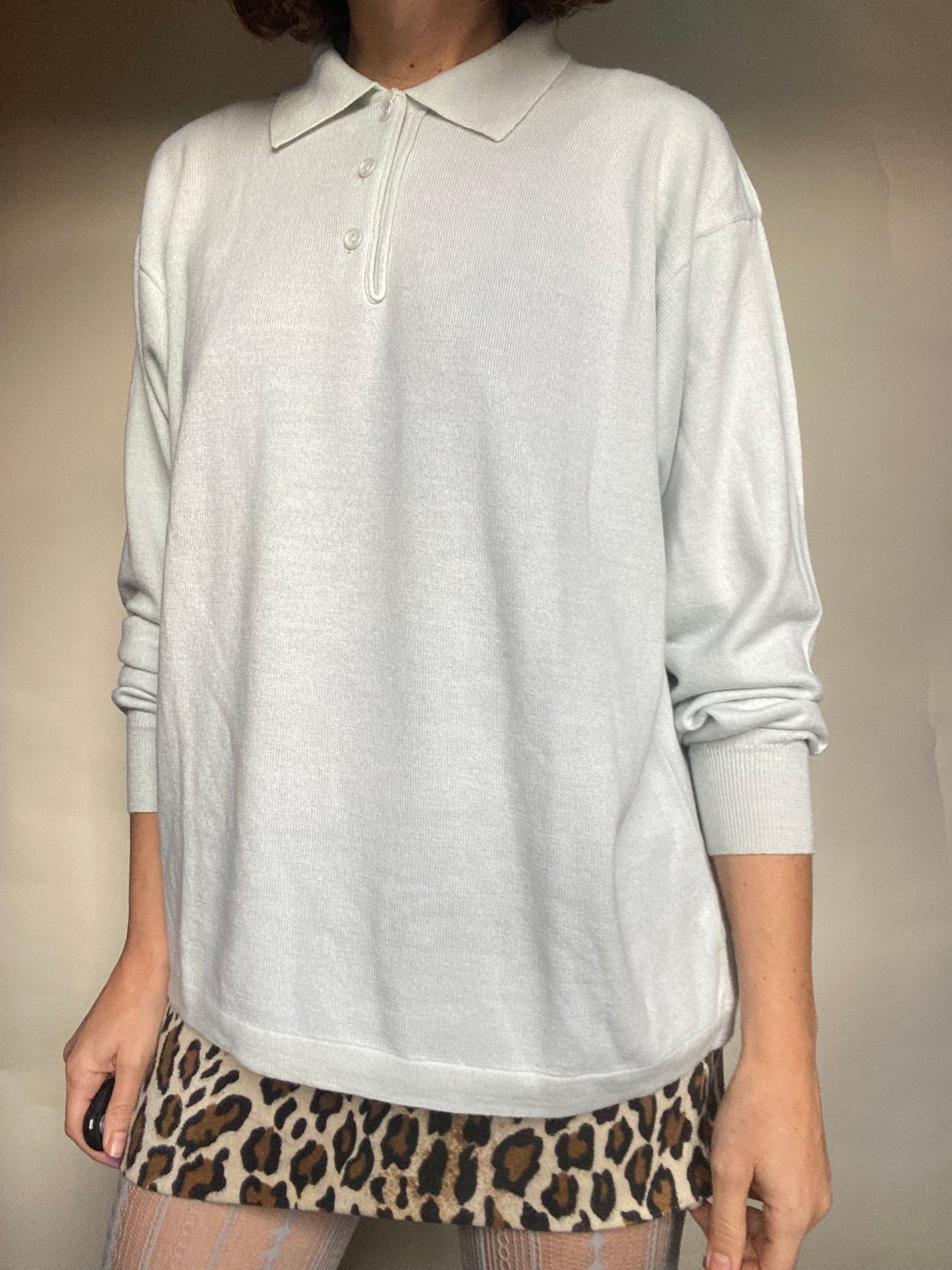 Polo ghiaccio in lana