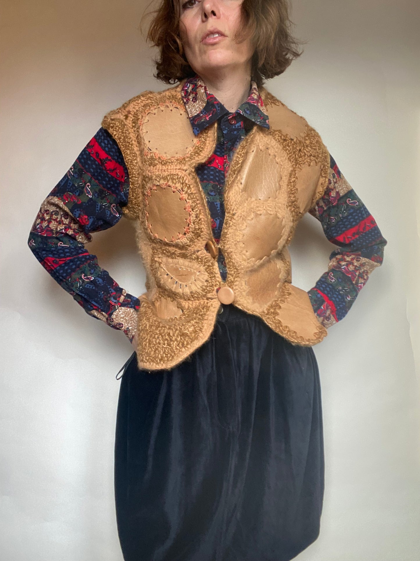 Gilet artigianale patchwork