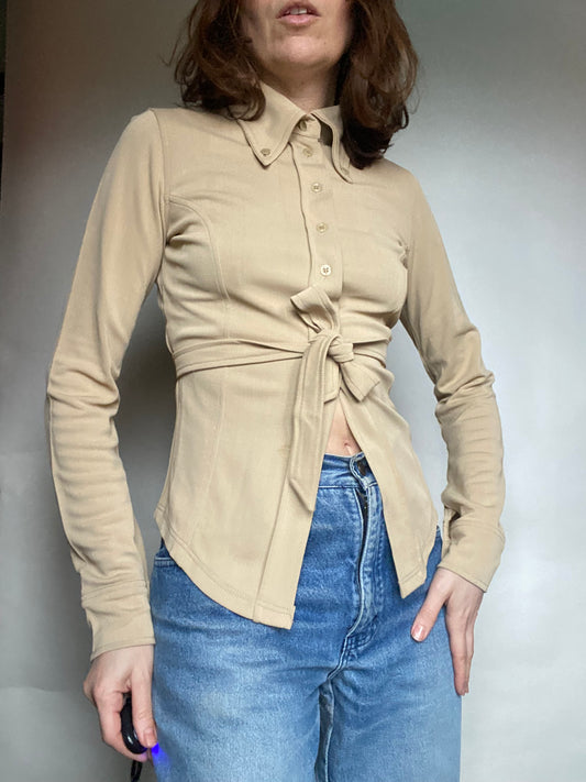 Camicia beige y2k Twinset