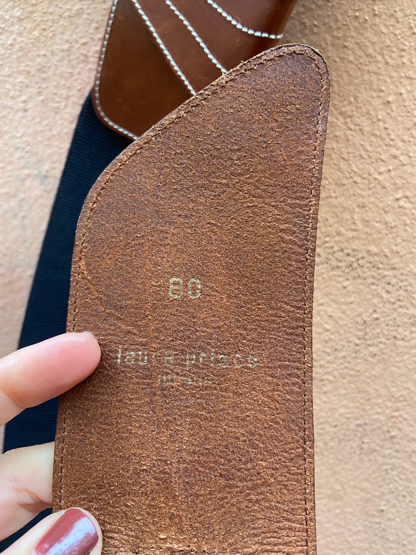 Cintura vintage pelle