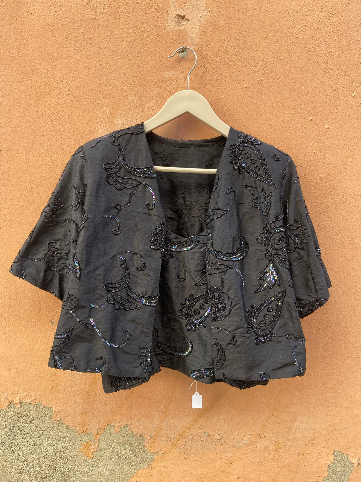 Twinset sartoriale con pailettes