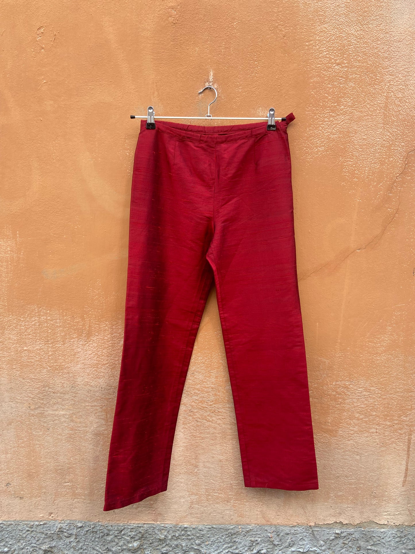 Pantalone shantung seta