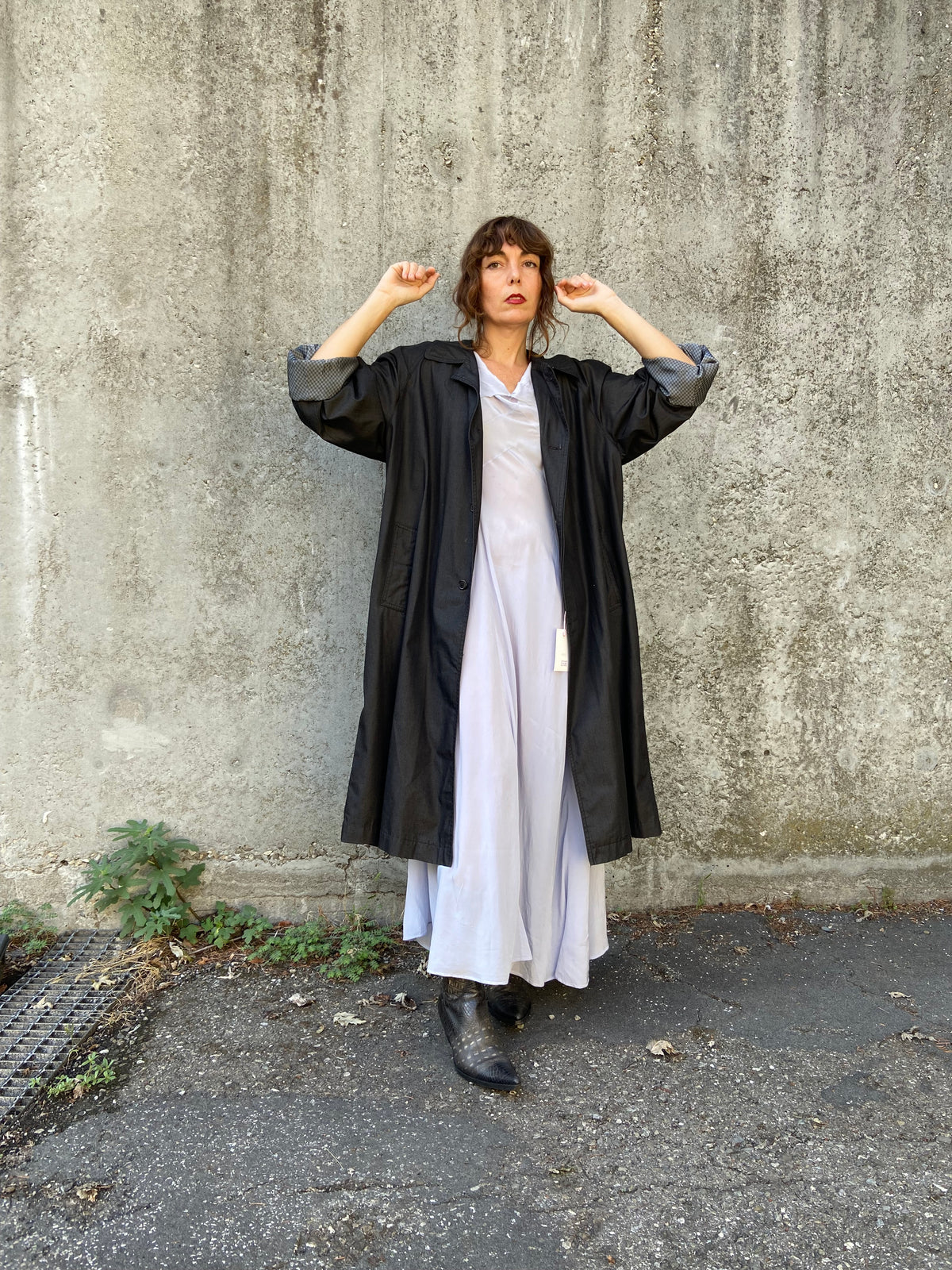 Trench antracite oversize